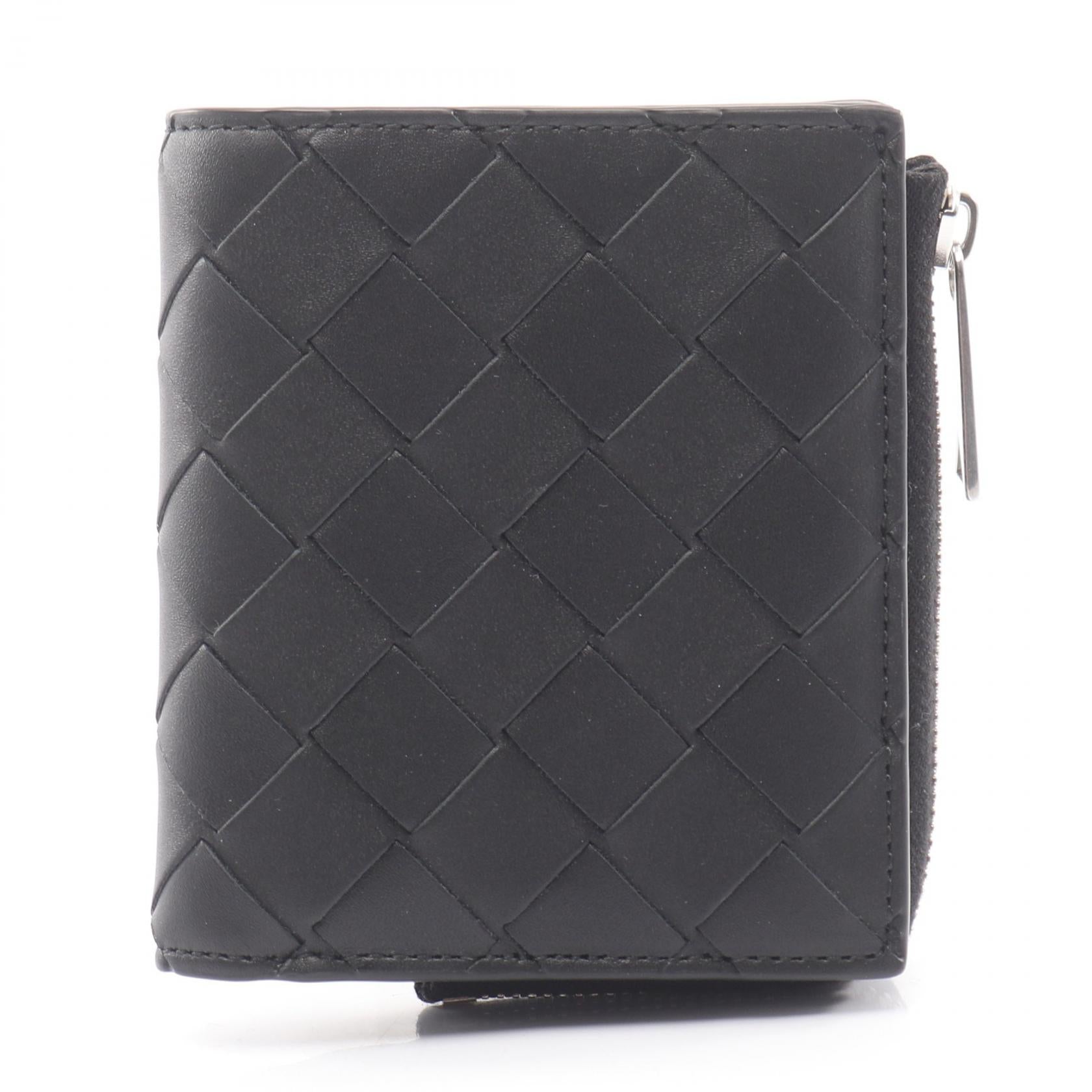 BOTTEGA VENETA イントレチャート 二つ折りファスナーウォレット