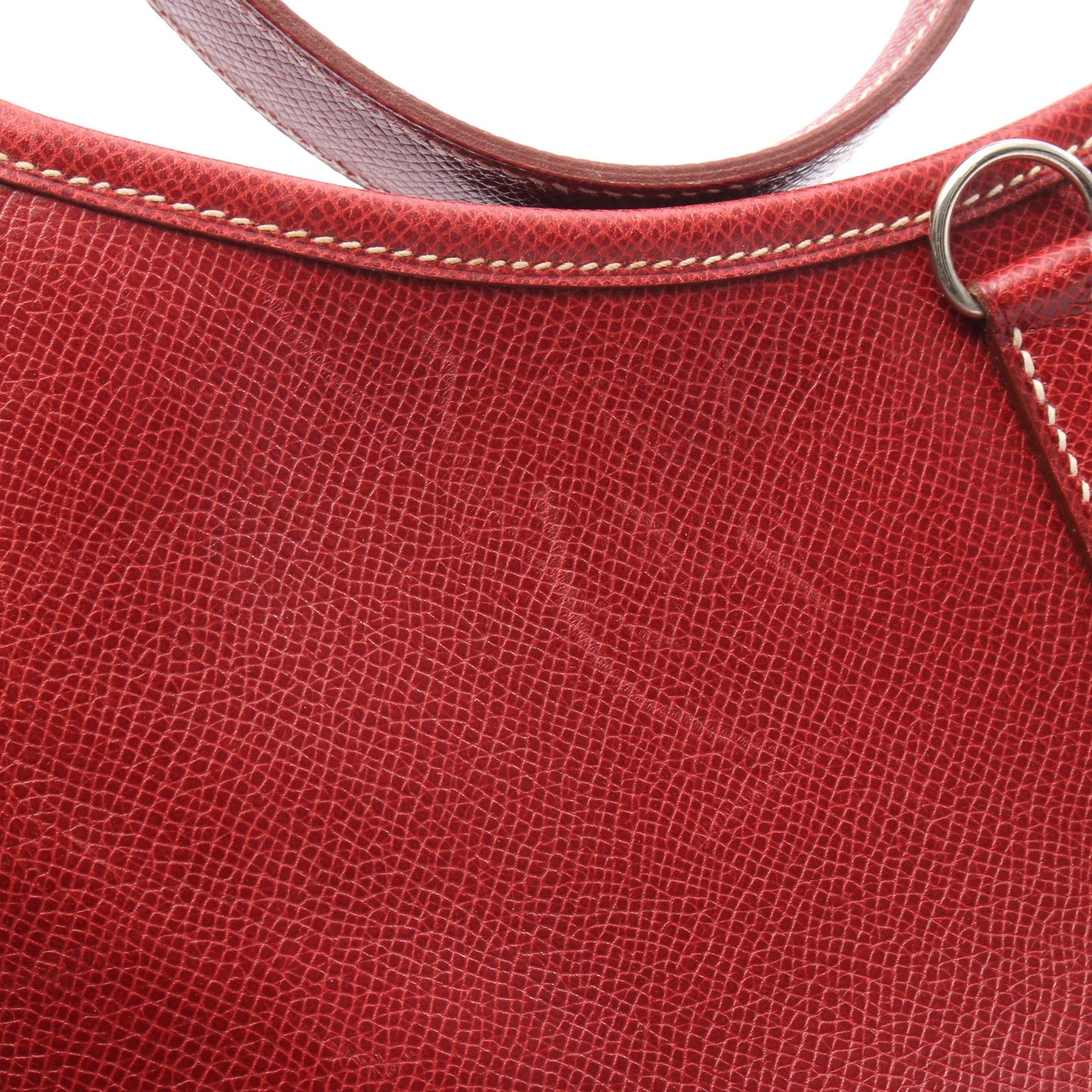 トリム31 ショルダーバッグ クシュベル レッド シルバー金具 □E刻印 エルメス バッグ HERMES
