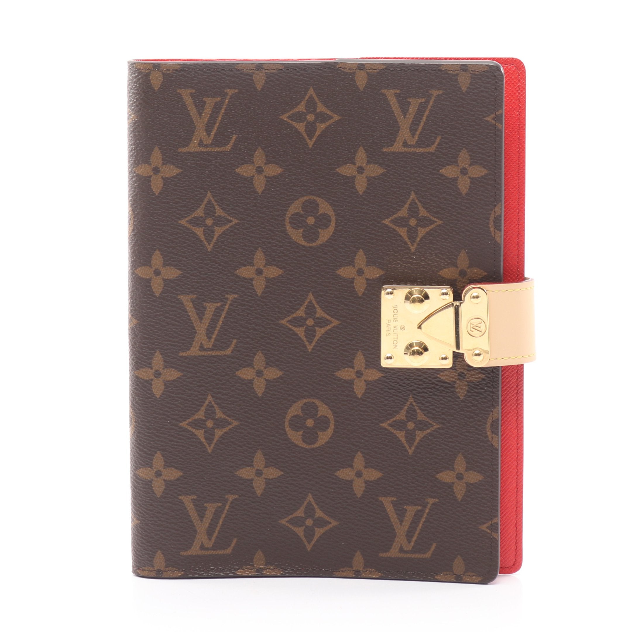 クヴェルテュール カルネ ポール モノグラム 手帳カバー PVC ブラウン