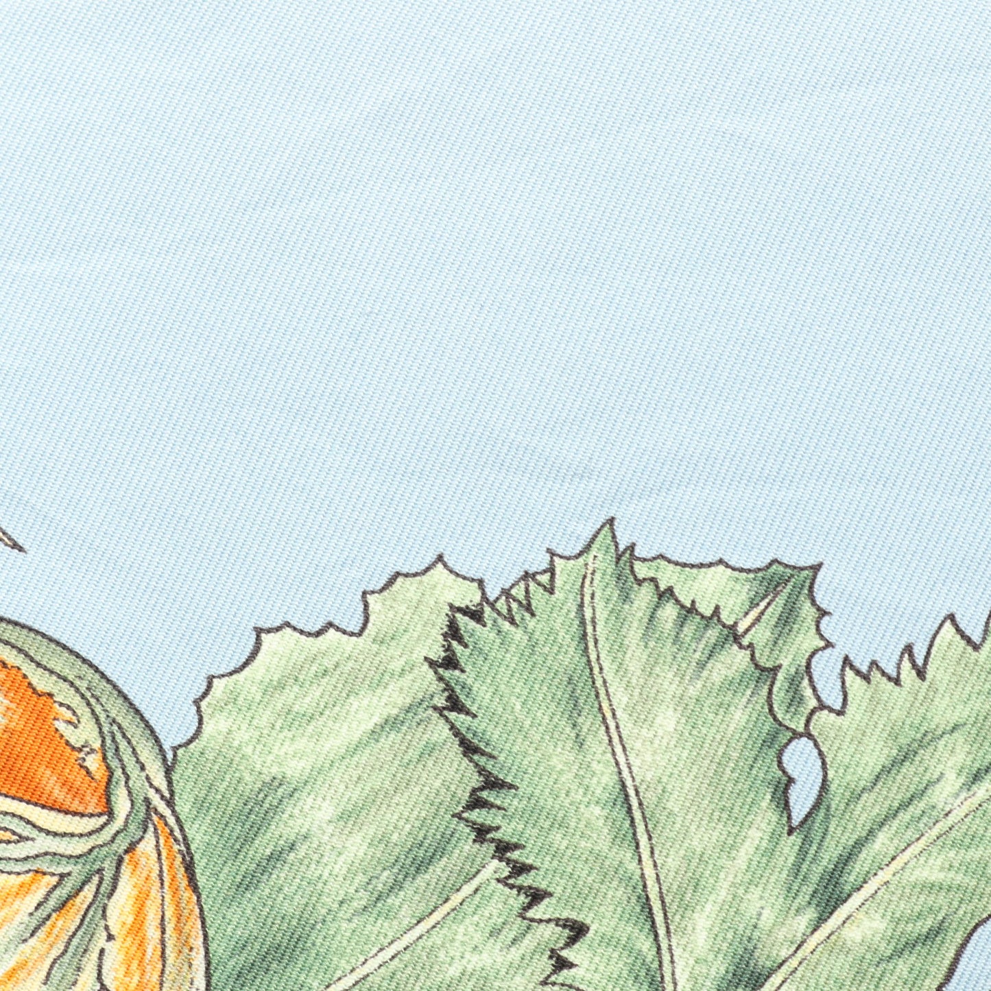 カレ90 CITROUILLES ET COLOQUINTES スカーフ シルク ライトブルー マルチカラー エルメス 財布・小物 HERMES