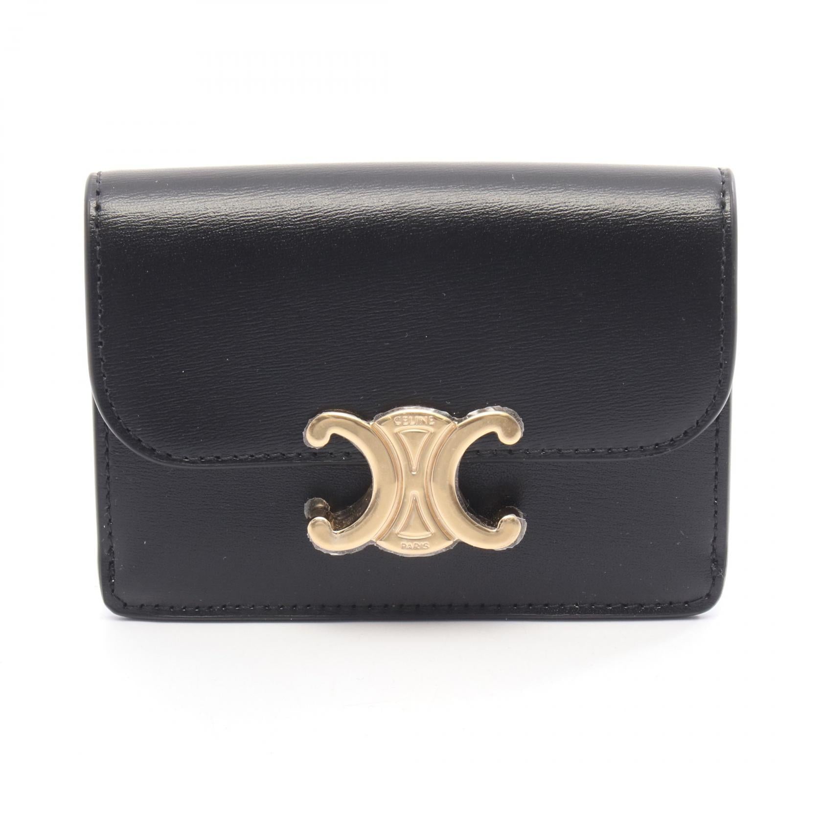 カードホルダー トリオンフ カードケース レザー ブラック セリーヌ