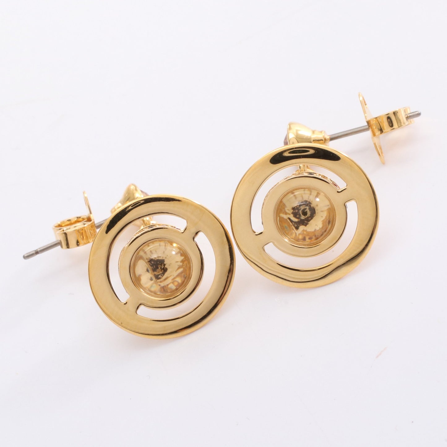 NEW PETITE ORB オーブ ピアス GP ラインストーン ゴールド マルチカラー ヴィヴィアンウエストウッド アクセサリー Vivienne Westwood