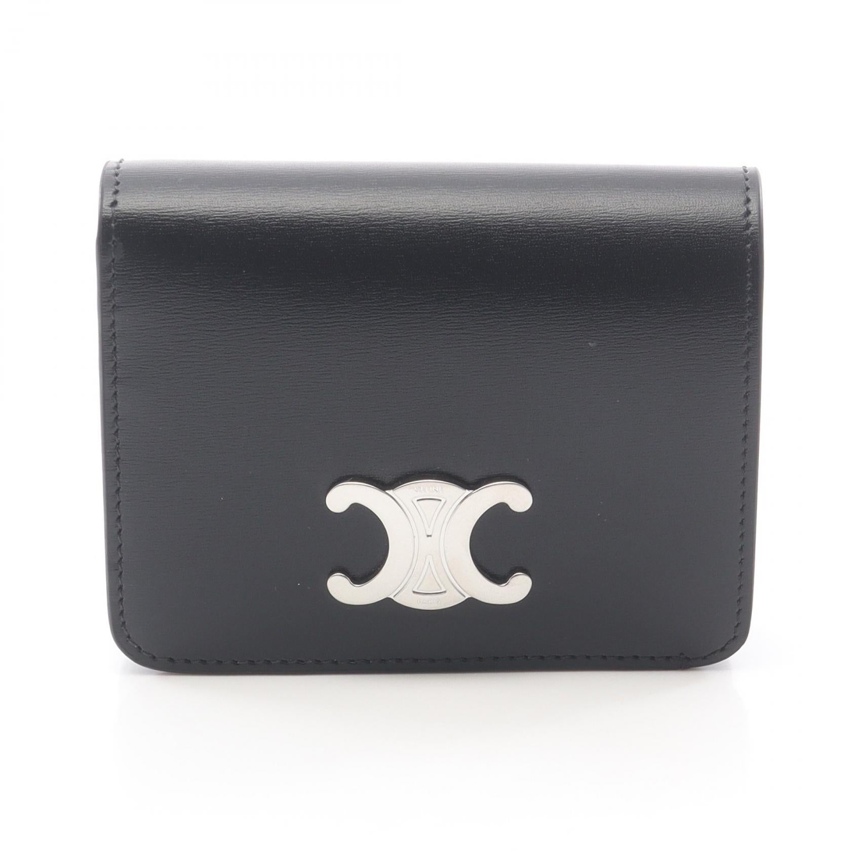 トリオンフ 二つ折り財布 レザー ブラック セリーヌ – RECLO