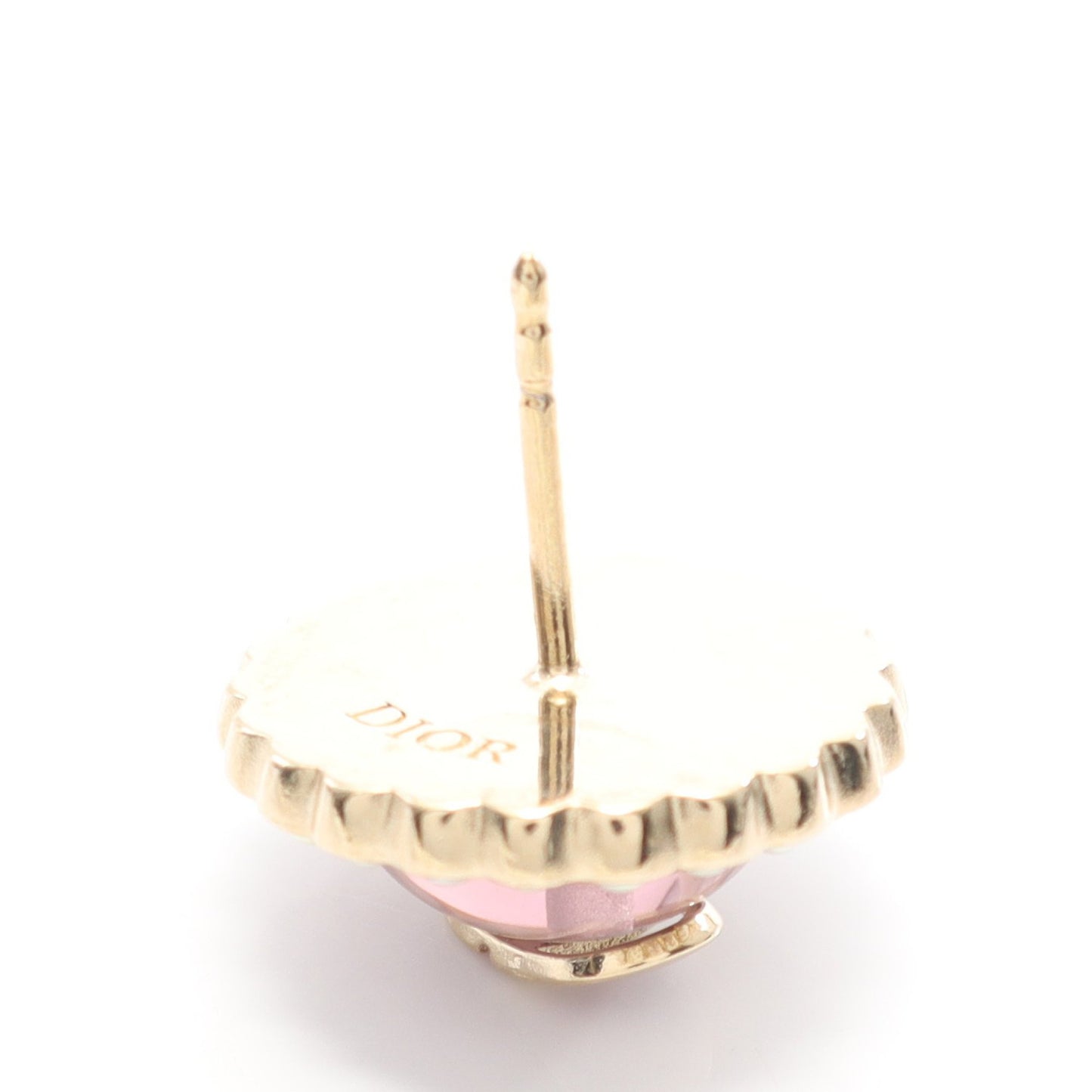 Petit CD Baroque ピアス GP ゴールド ピンク オフホワイト 片耳用 ディオール アクセサリー DIOR