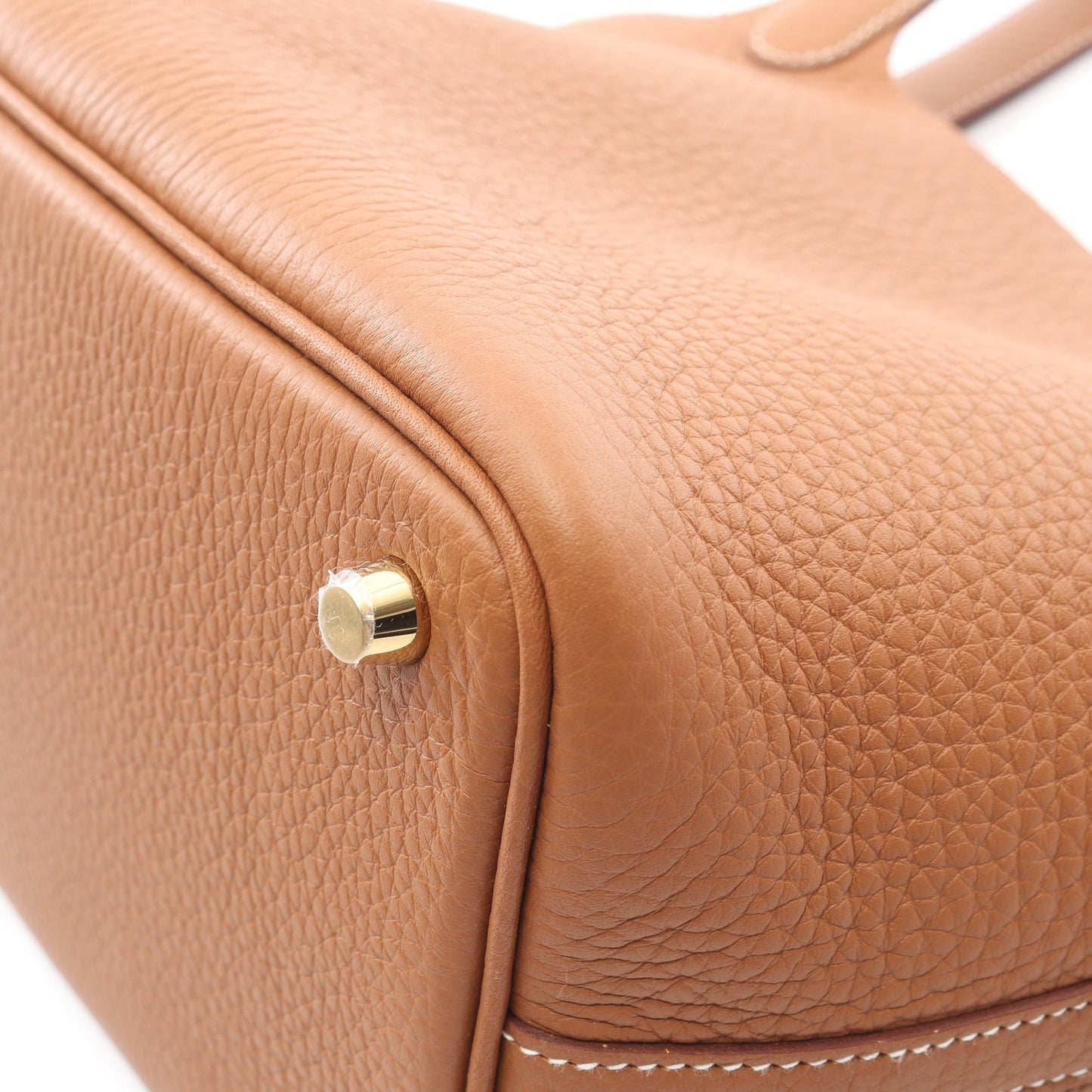 ピコタンロックPM ゴールド ハンドバッグ トリヨンクレマンス ライトブラウン ゴールド金具 K刻印 エルメス バッグ HERMES