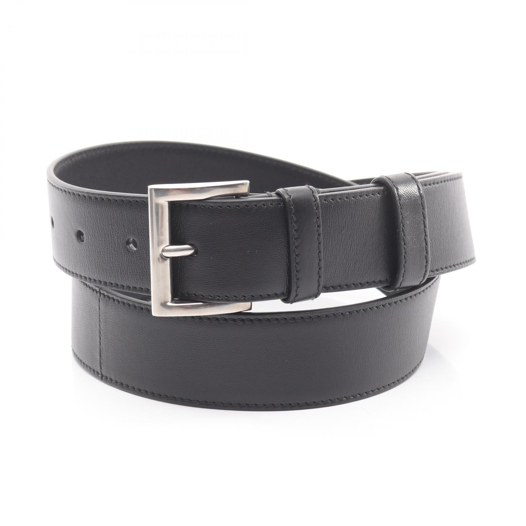 PRADA プラダ　レザー　ベルト ブラック ベルト レザー ブラック プラダ – RECLO