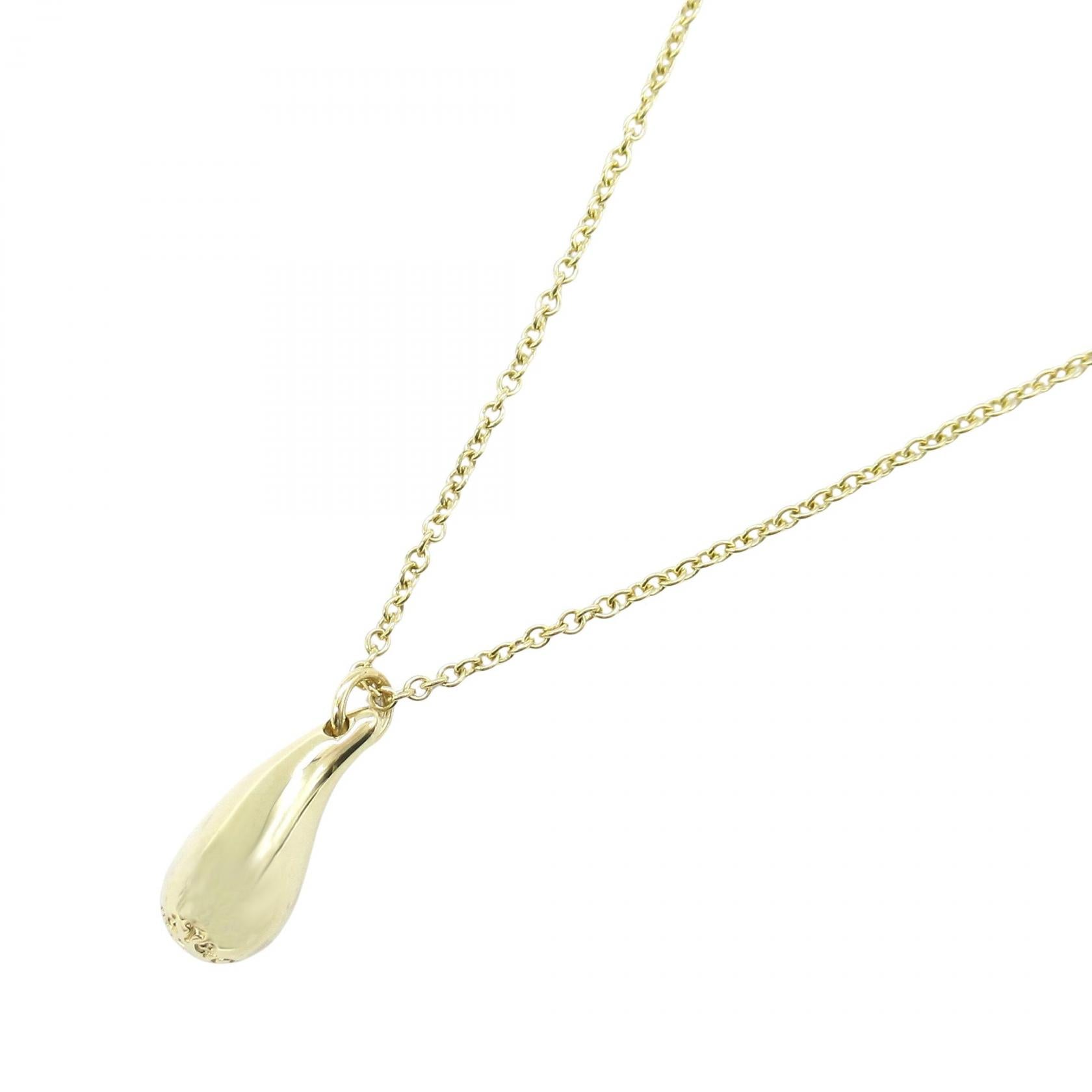 ティファニー Tiffany & Co. ネックレス ティア ドロップ K18YG 【中古