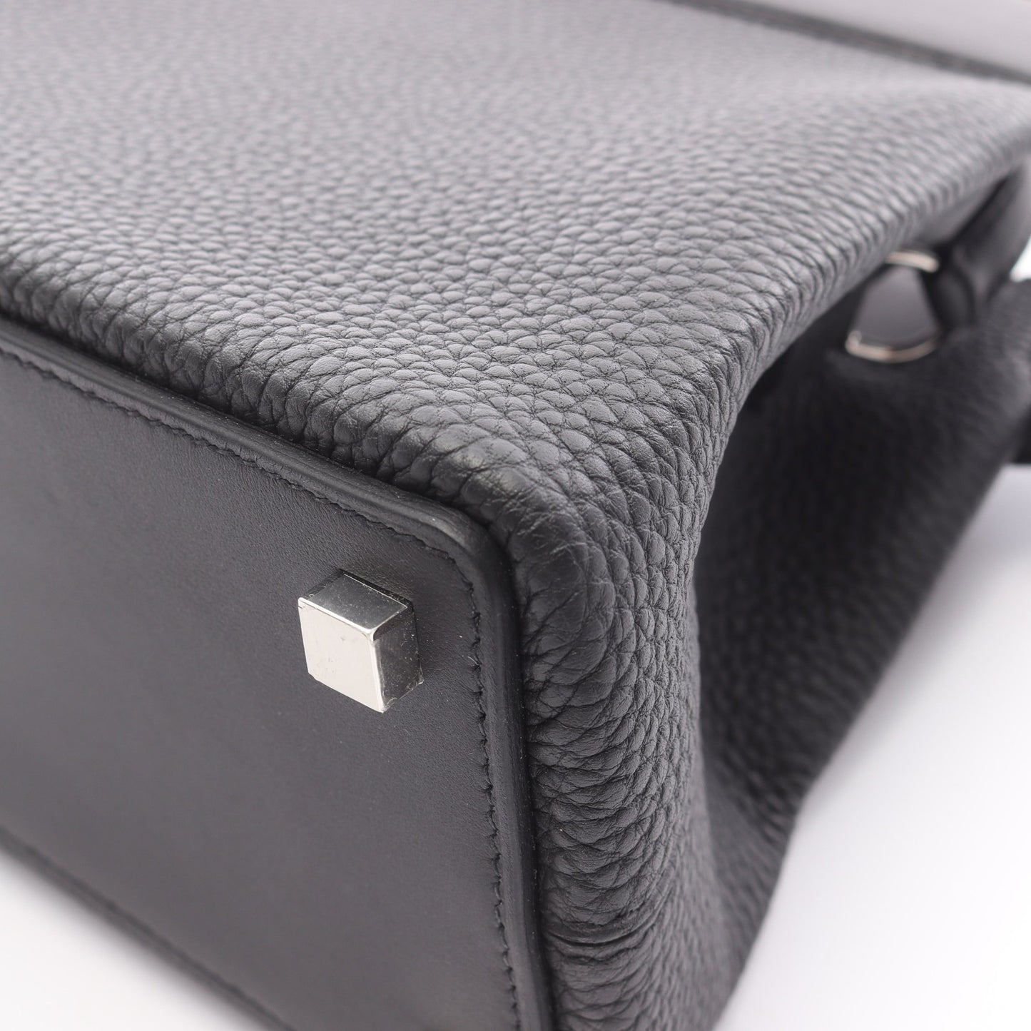 メドール ハンドバッグ トゴ ヴォースイフト ブラック シルバー金具 2WAY W刻印 エルメス バッグ HERMES