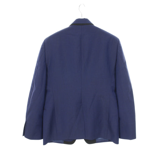 テーラードジャケット ウール モヘヤ ブルー アレキサンダーマックイーン アウター ALEXANDER MCQUEEN
