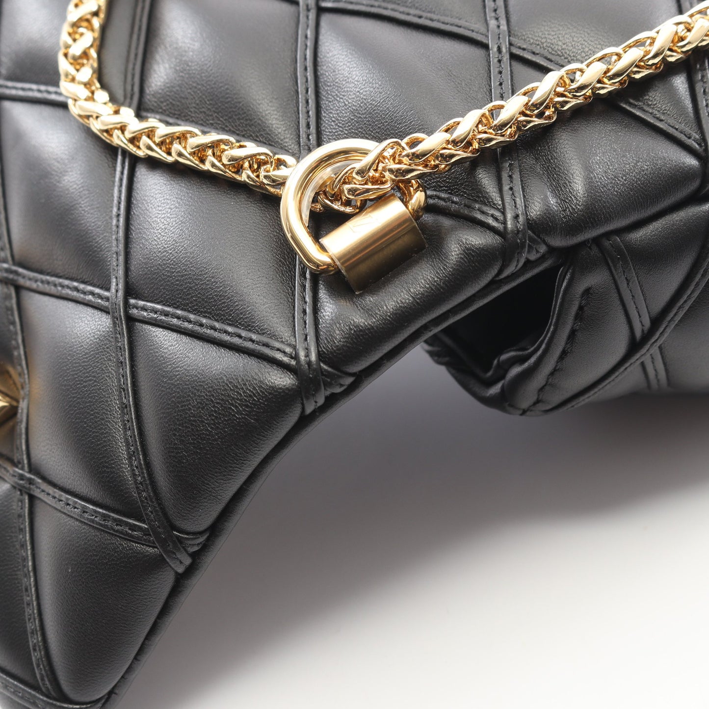 PICO GO-14 マルタージュ ノワール チェーンショルダーバッグ レザー ブラック ルイヴィトン バッグ LOUIS VUITTON