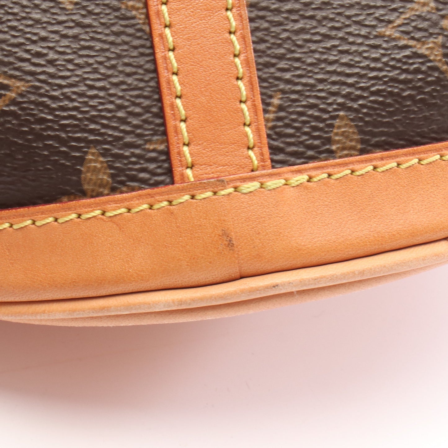 ダッフルバッグ モノグラム ハンドバッグ PVC レザー ブラウン 2WAY ルイヴィトン バッグ LOUIS VUITTON
