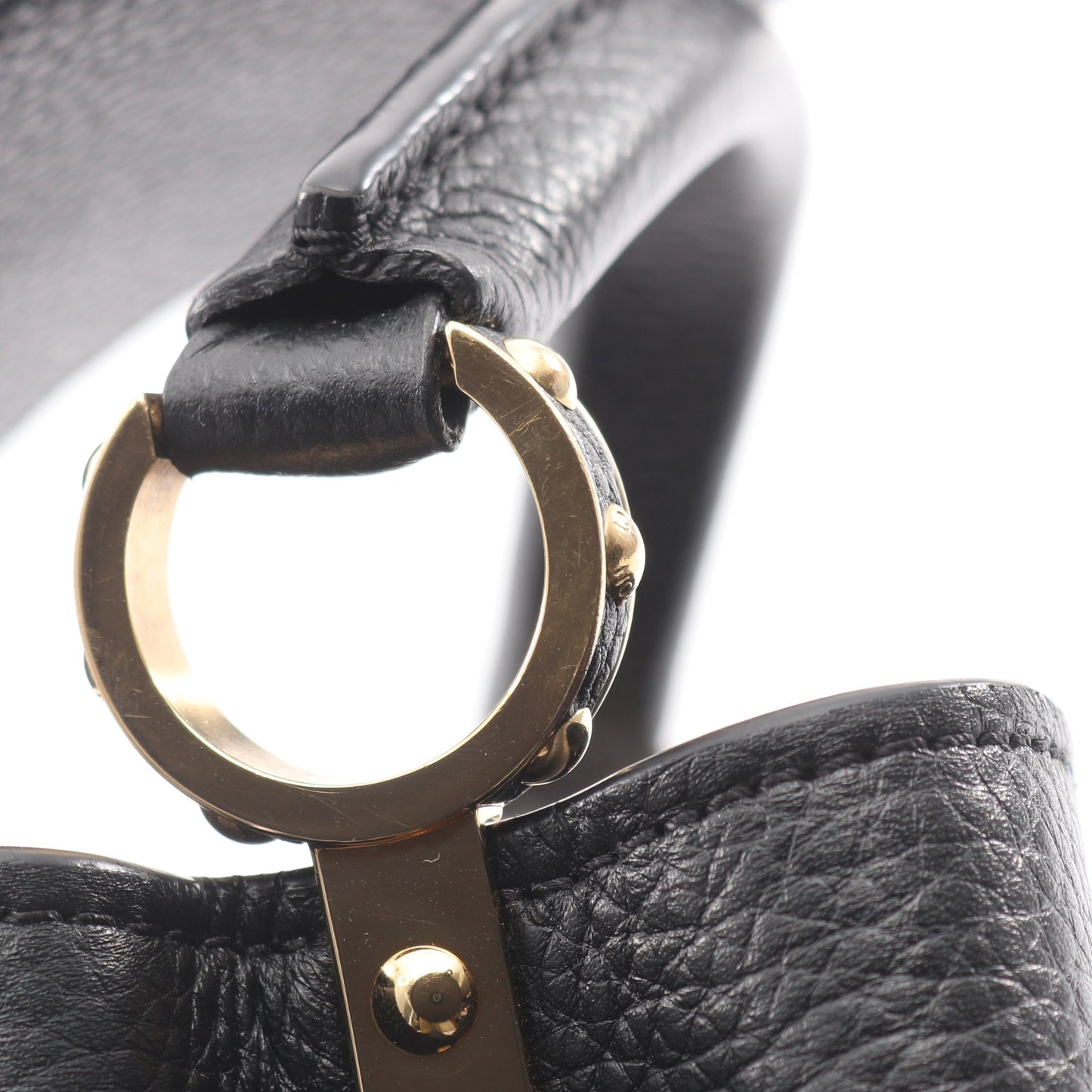 カプシーヌ MINI ノワール ハンドバッグ レザー ブラック 2WAY ルイヴィトン バッグ LOUIS VUITTON