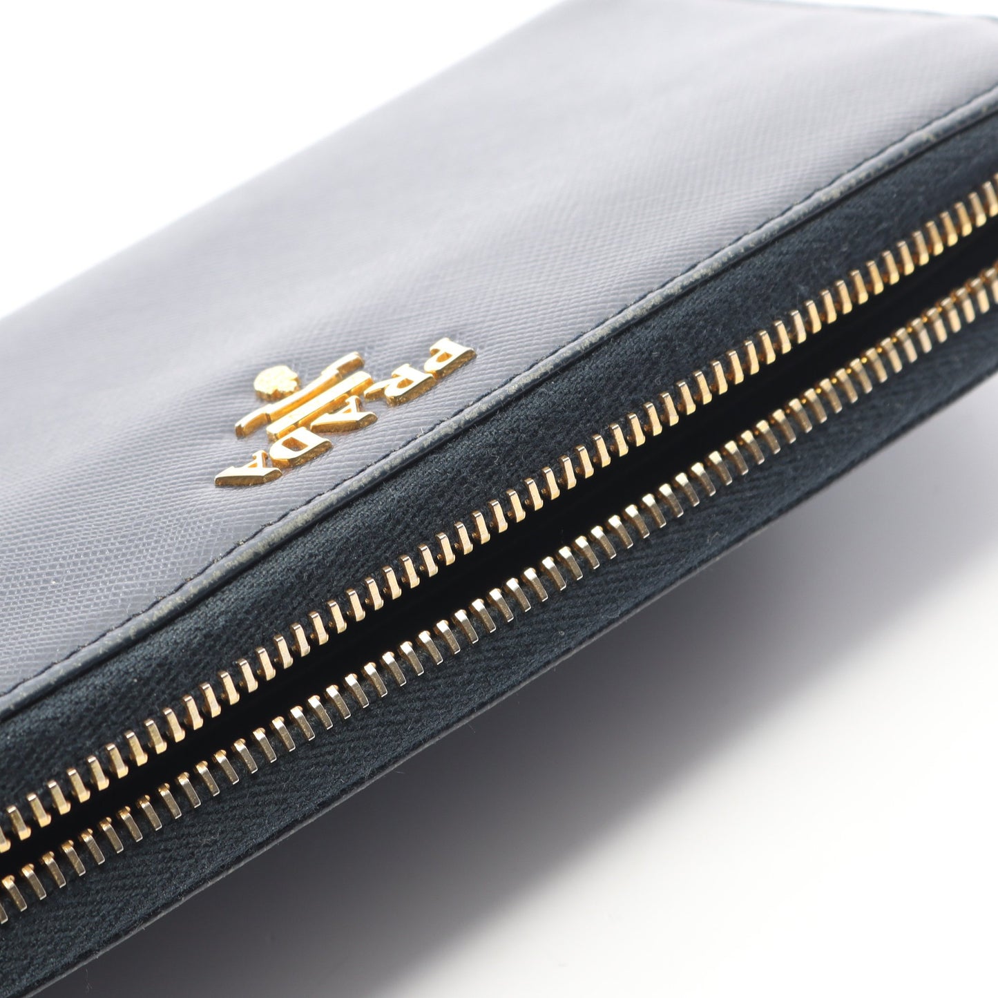 SAFFIANO METAL ラウンドファスナー長財布 サフィアーノレザー ネイビー プラダ 財布・小物 PRADA