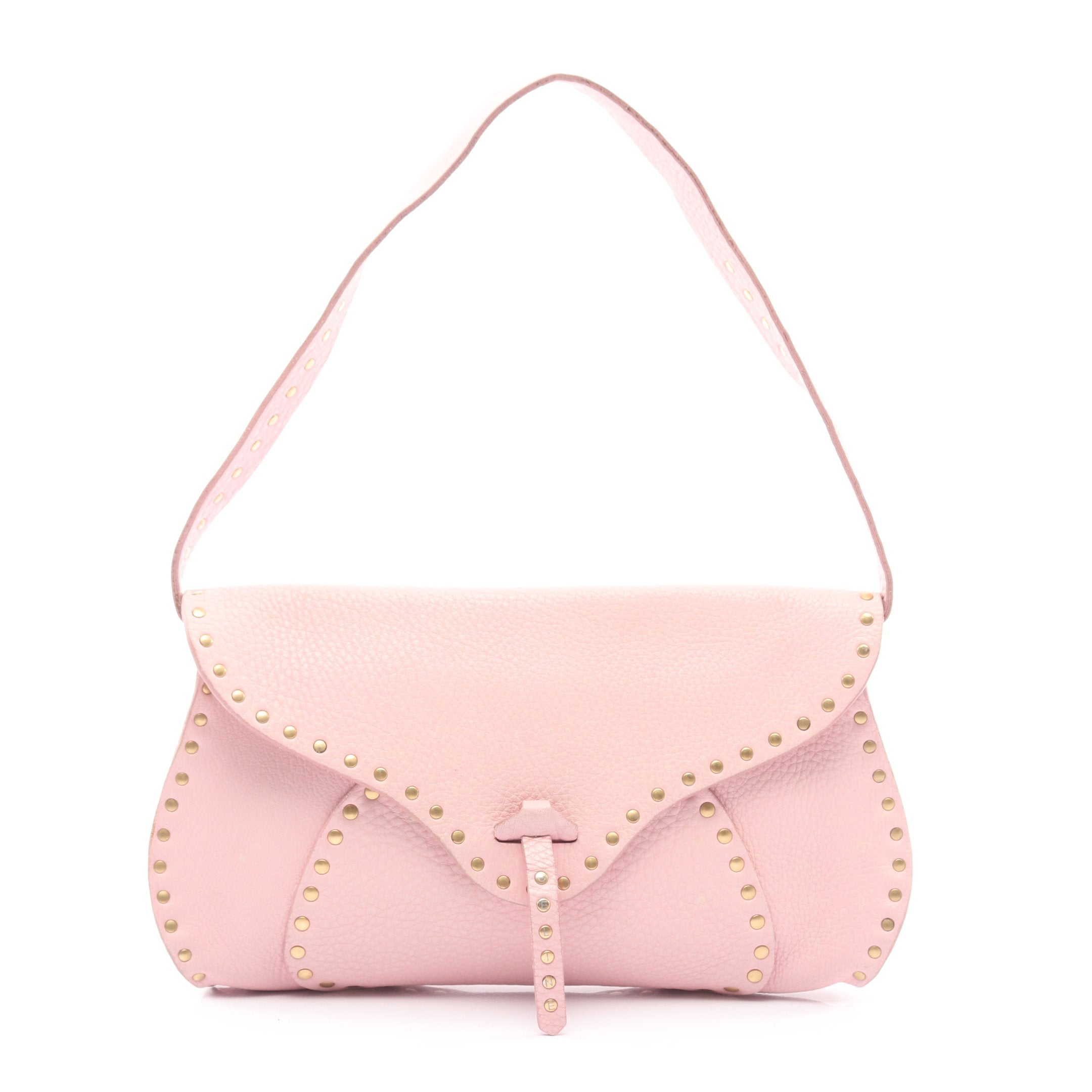 ハンドバッグ スタッズ レザー ピンク セリーヌ – RECLO
