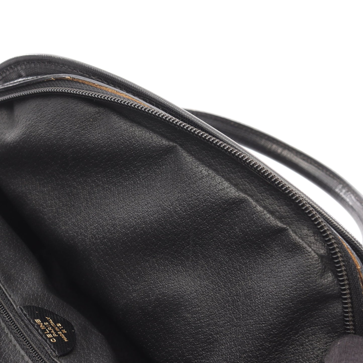 サークルロゴ ハンドバッグ レザー ブラック セリーヌ バッグ CELINE