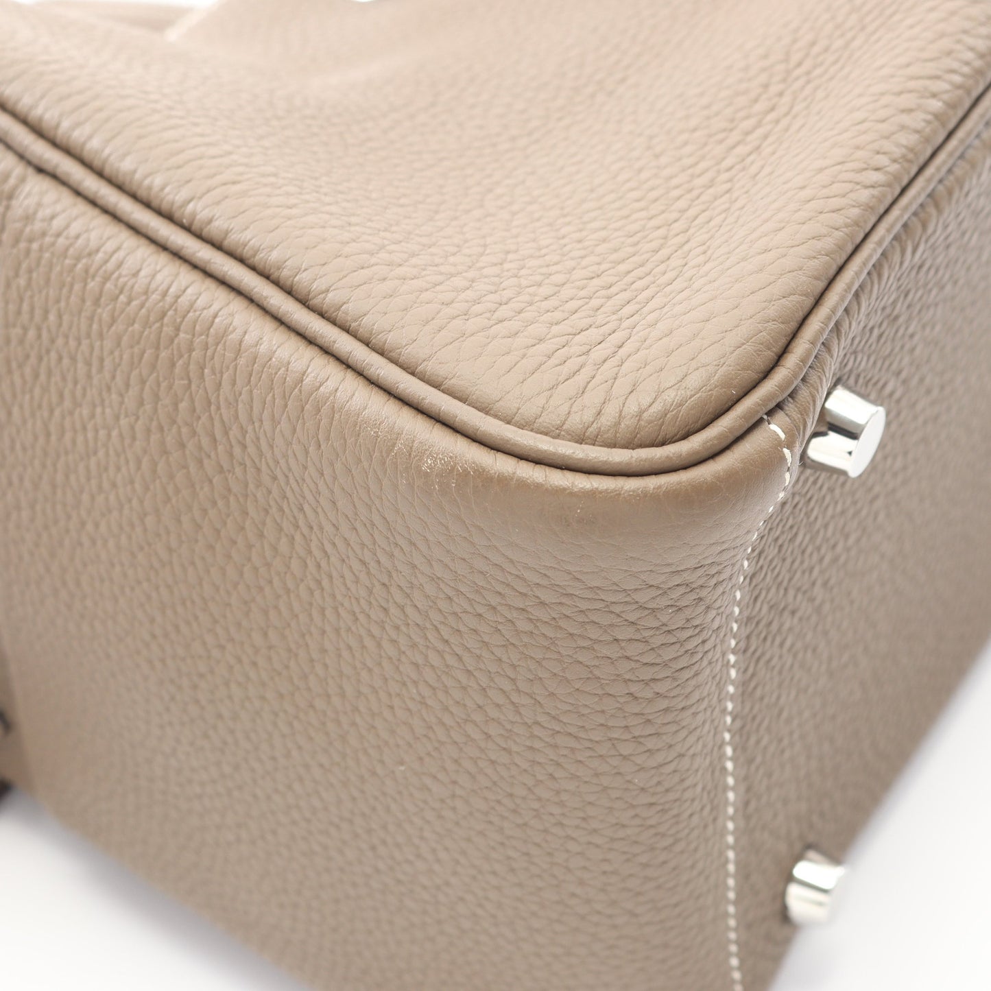 リンディ26 エトゥープ ショルダーバッグ トリヨンクレマンス グレーブラウン シルバー金具 X刻印 エルメス バッグ HERMES