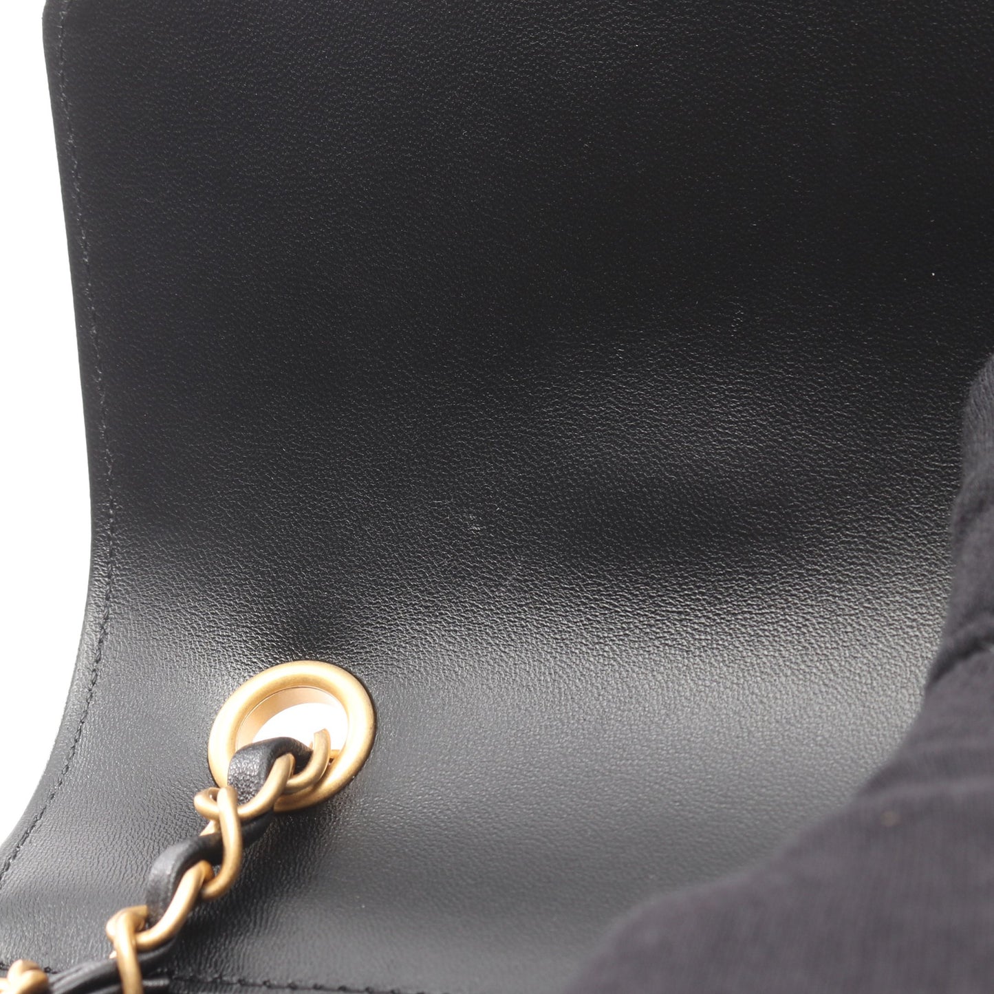 マトラッセ アイコン チェーンショルダーバッグ ラムスキン ブラック ゴールド金具 シャネル バッグ CHANEL