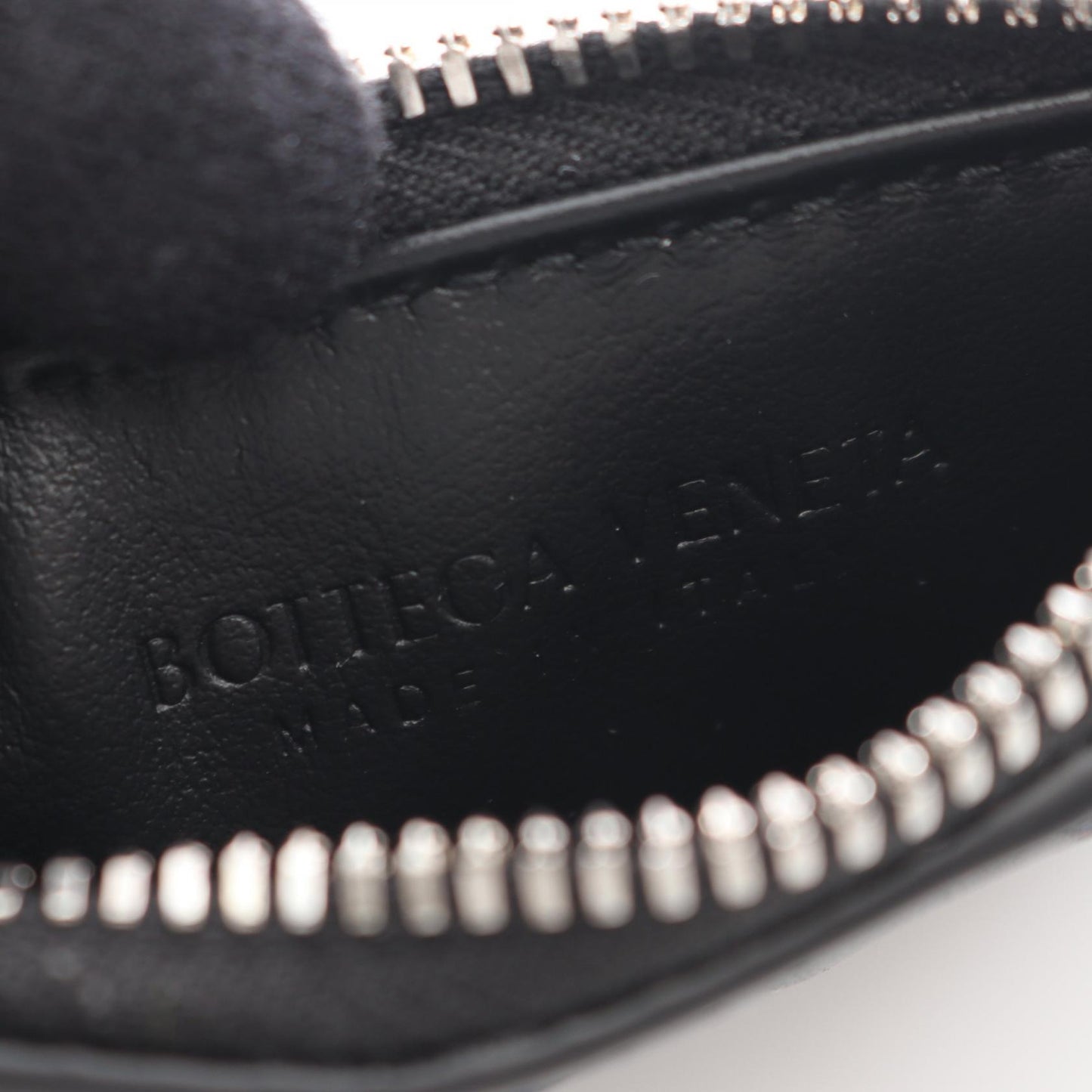 イントレチャート フラグメントケース コインケース レザー ブラック ボッテガヴェネタ 財布・小物 BOTTEGA VENETA
