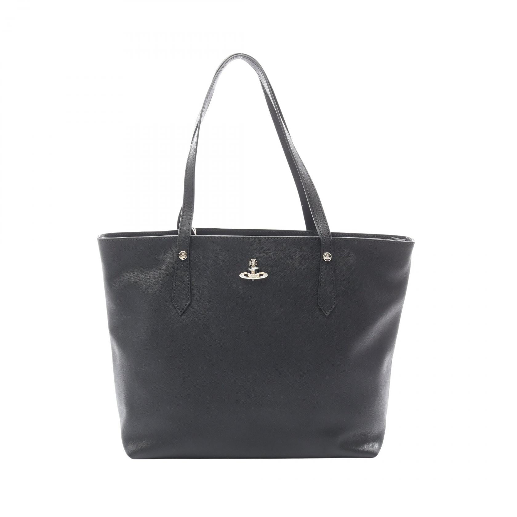 SHOPPER オーブ ハンドバッグ トートバッグ レザー ブラック