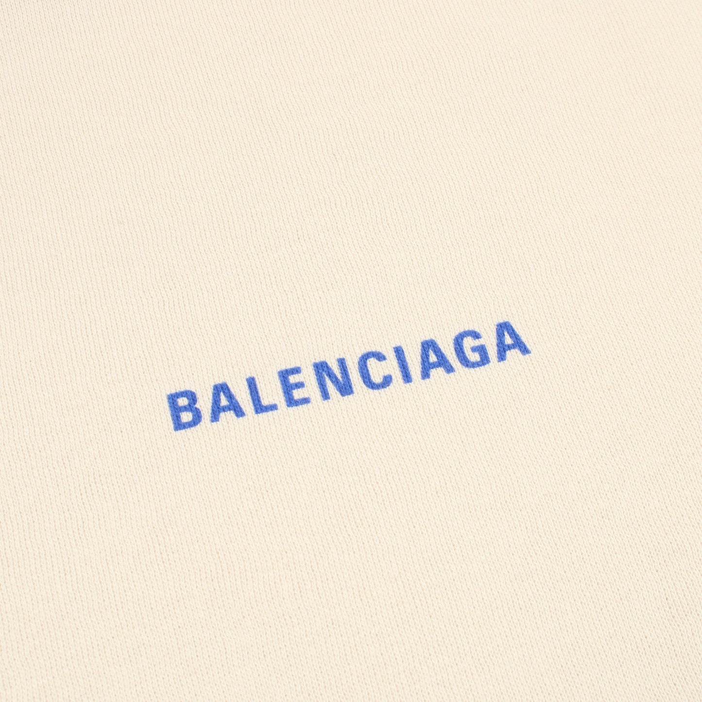 LOGO ミディアムフィットフーディー プルオーバーパーカー コットン ベージュ 裏起毛 バレンシアガ トップス BALENCIAGA