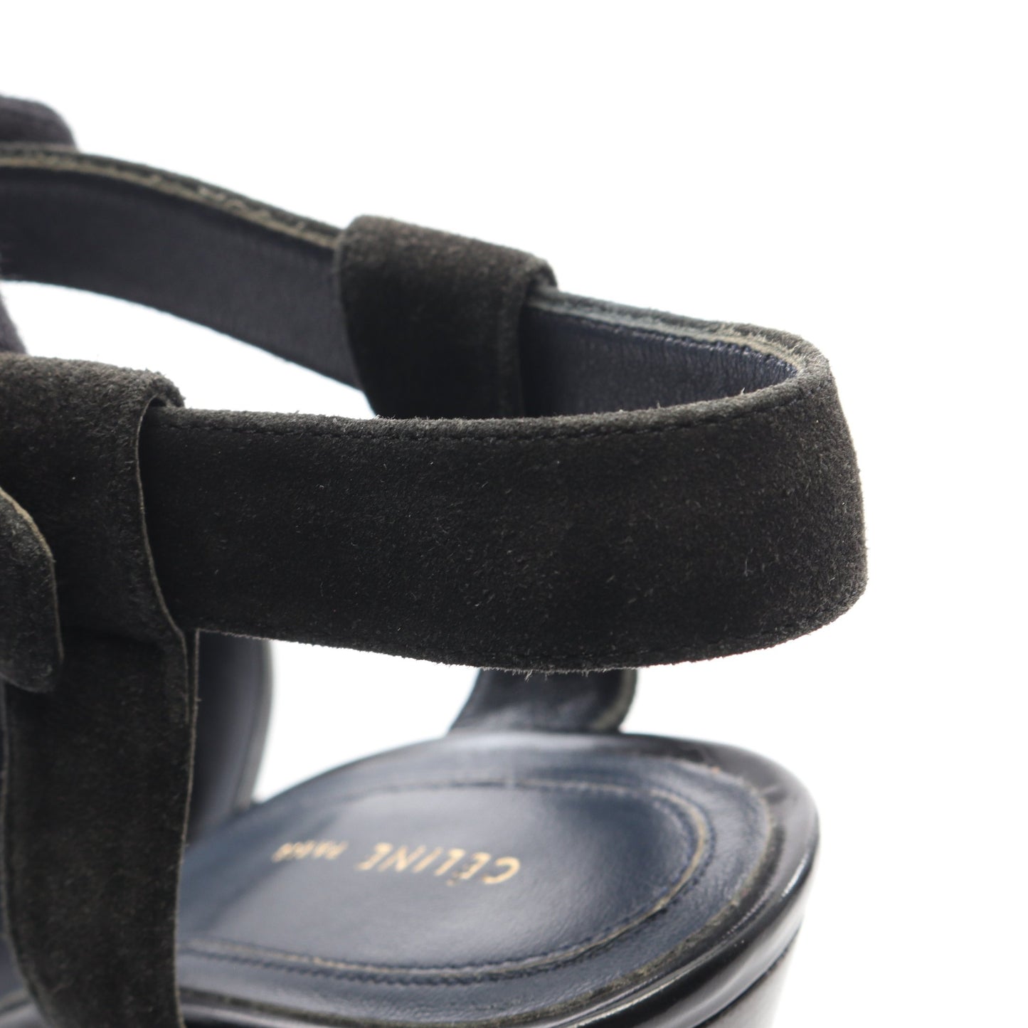 サンダル レザー スエード ブラック セリーヌ シューズ CELINE