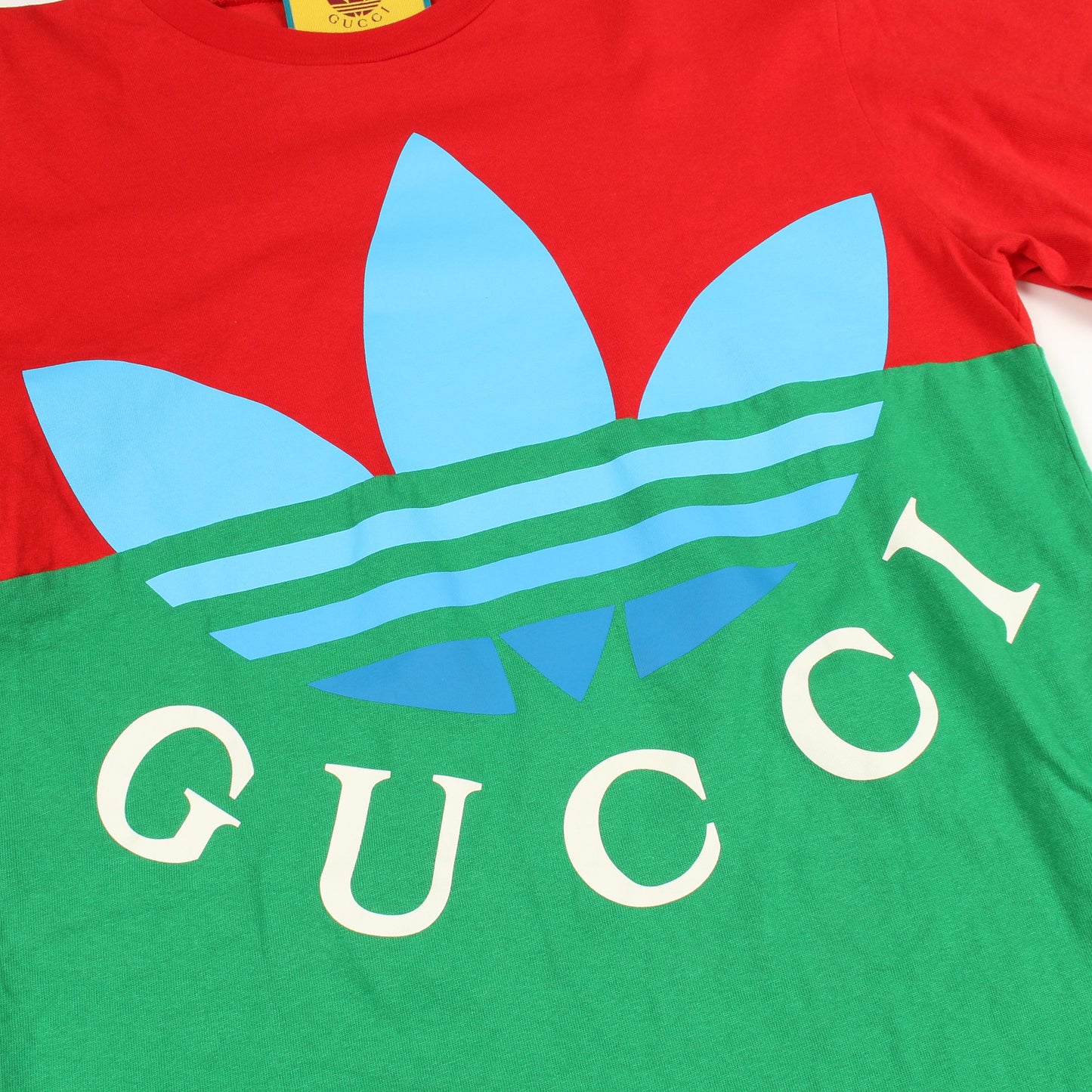 GUCCI × adidas 長袖Tシャツ コットン レッド マルチカラー グッチ トップス GUCCI