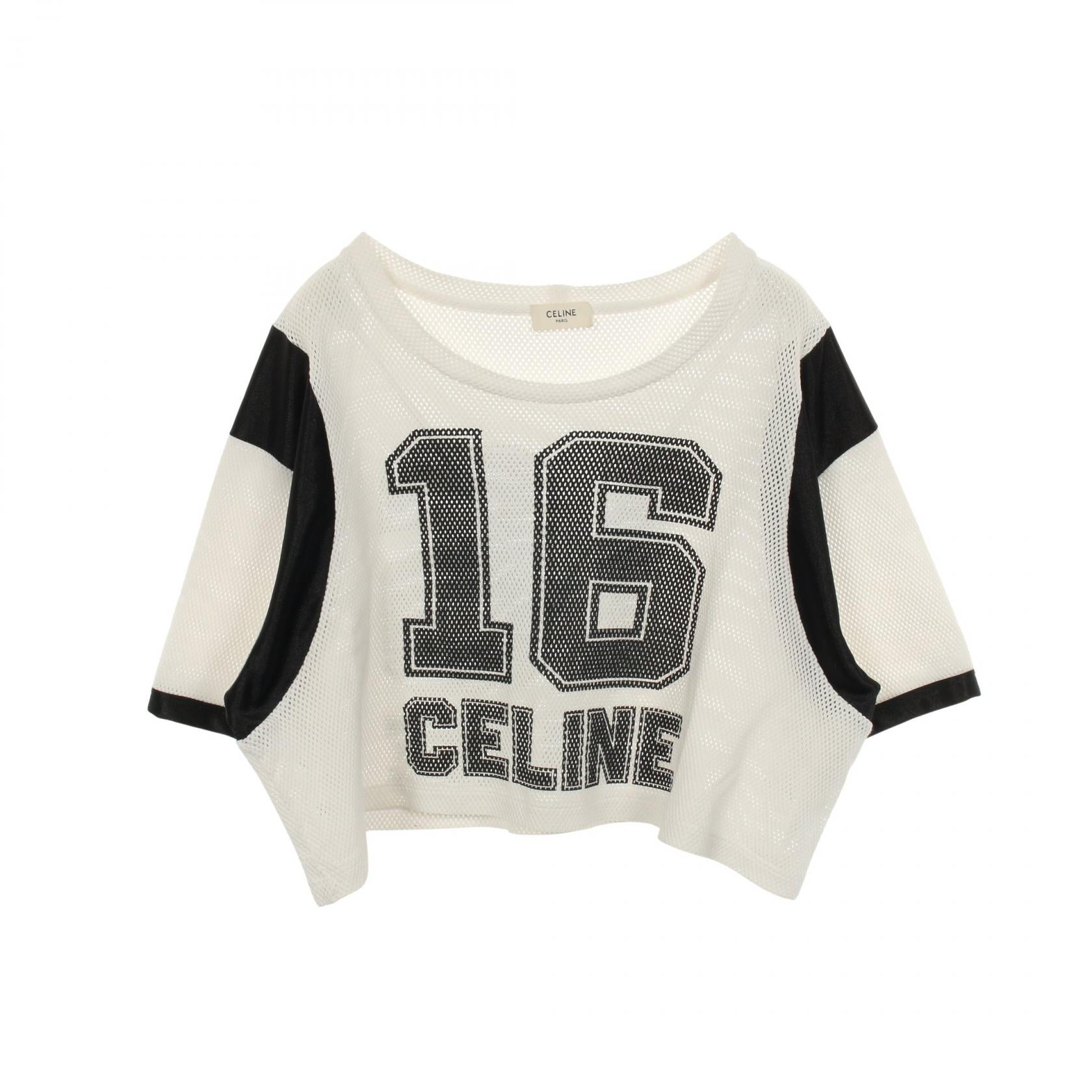 CELINE 半袖 Tシャツ - セリーヌ 半袖Tシャツ フロントロゴ ブラック