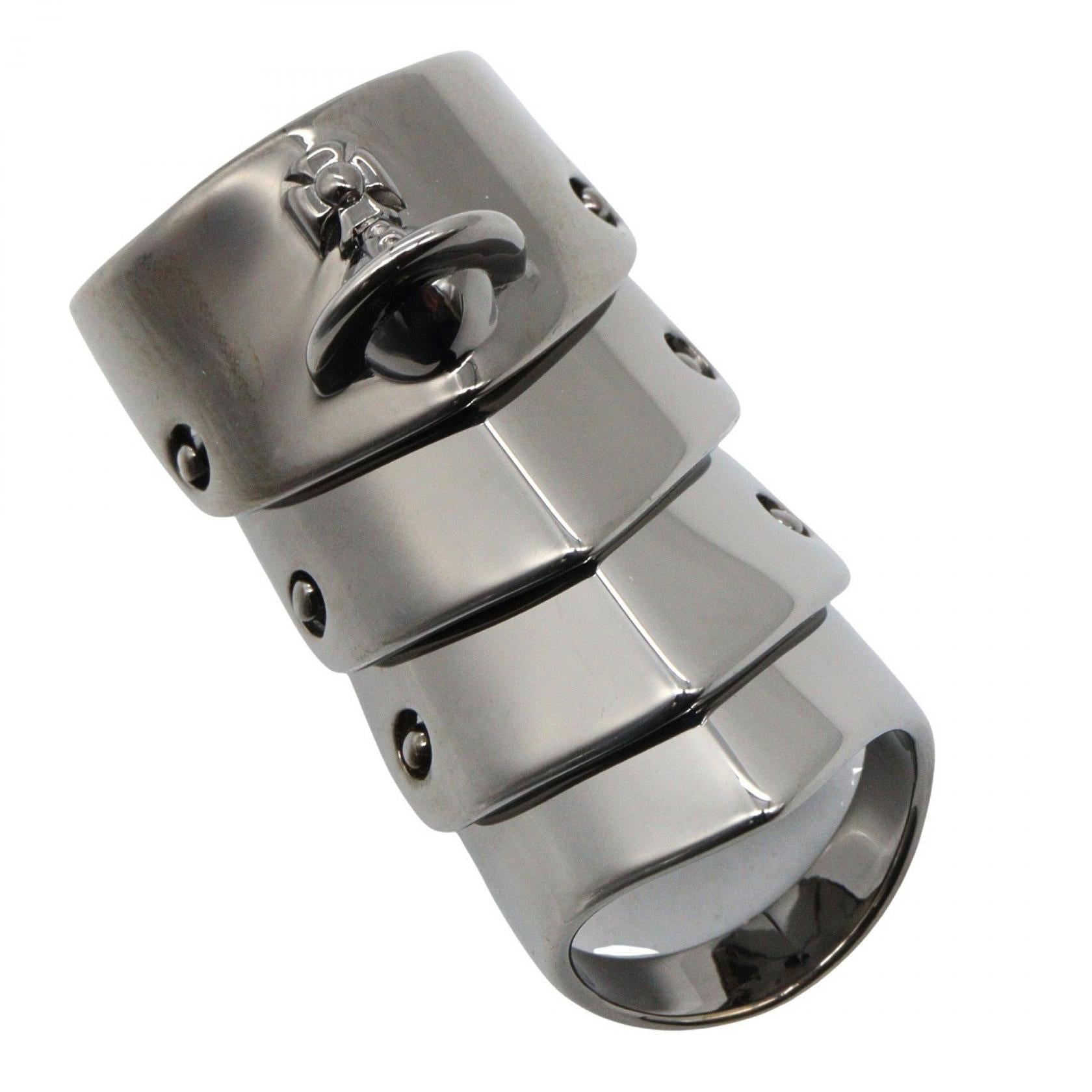 アーマーリング ガンメタル リング 指輪 SV925 ブラック ヴィヴィアン