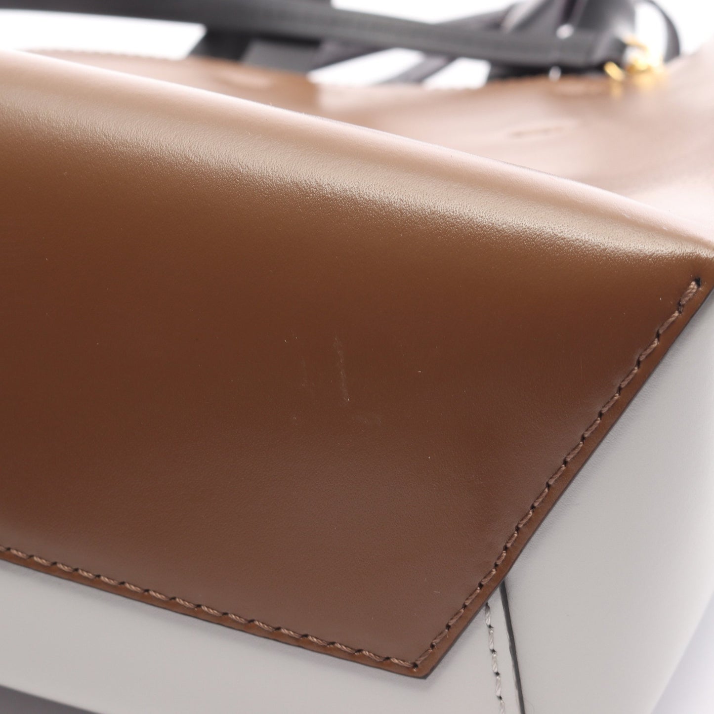 MUSEO ミュゼオ ハンドバッグ トートバッグ レザー ブラウン ライトグレー ブラック 2WAY マルニ バッグ MARNI