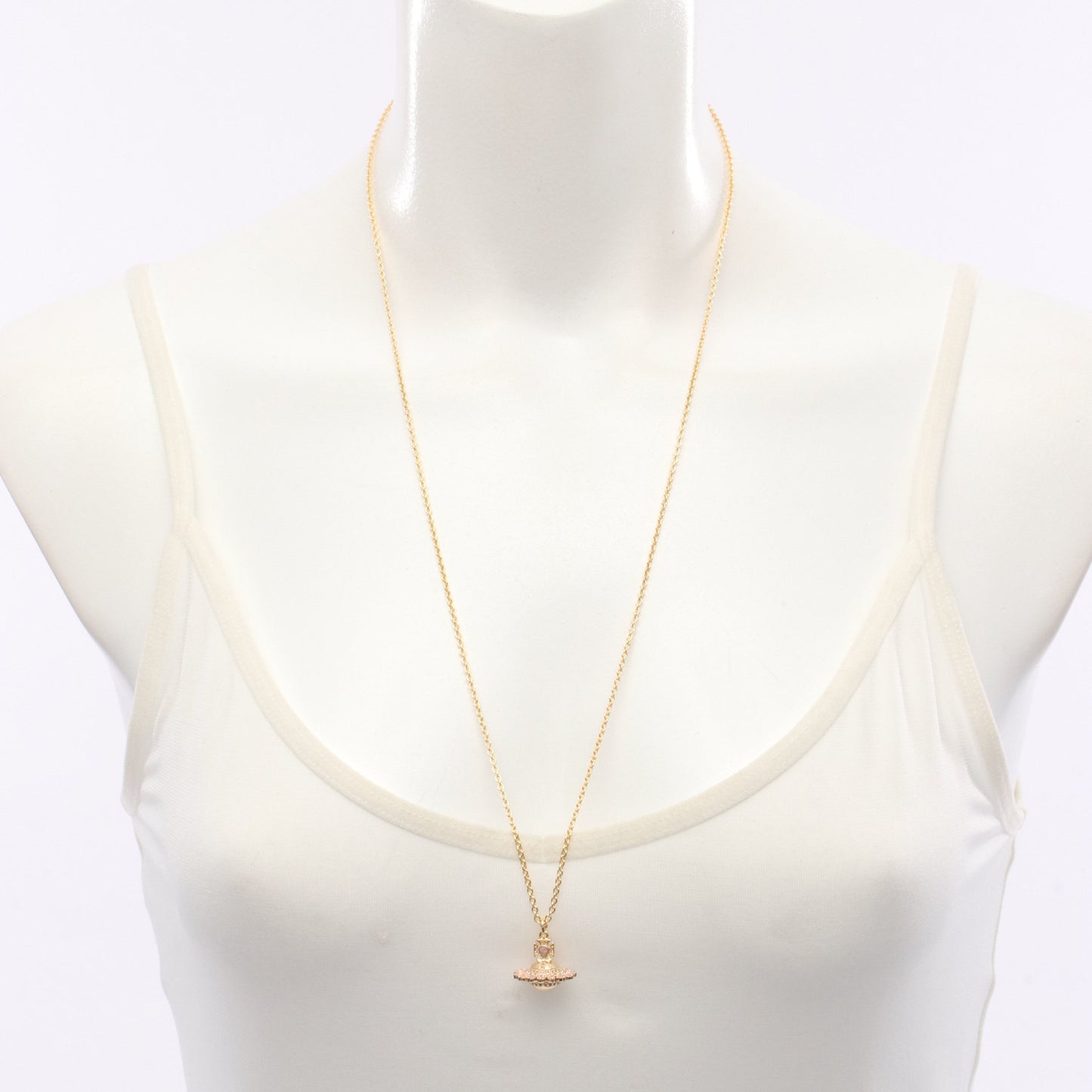 JORDANA ネックレス GP ラインストーン ゴールド ライトピンク ヴィヴィアンウエストウッド アクセサリー Vivienne Westwood