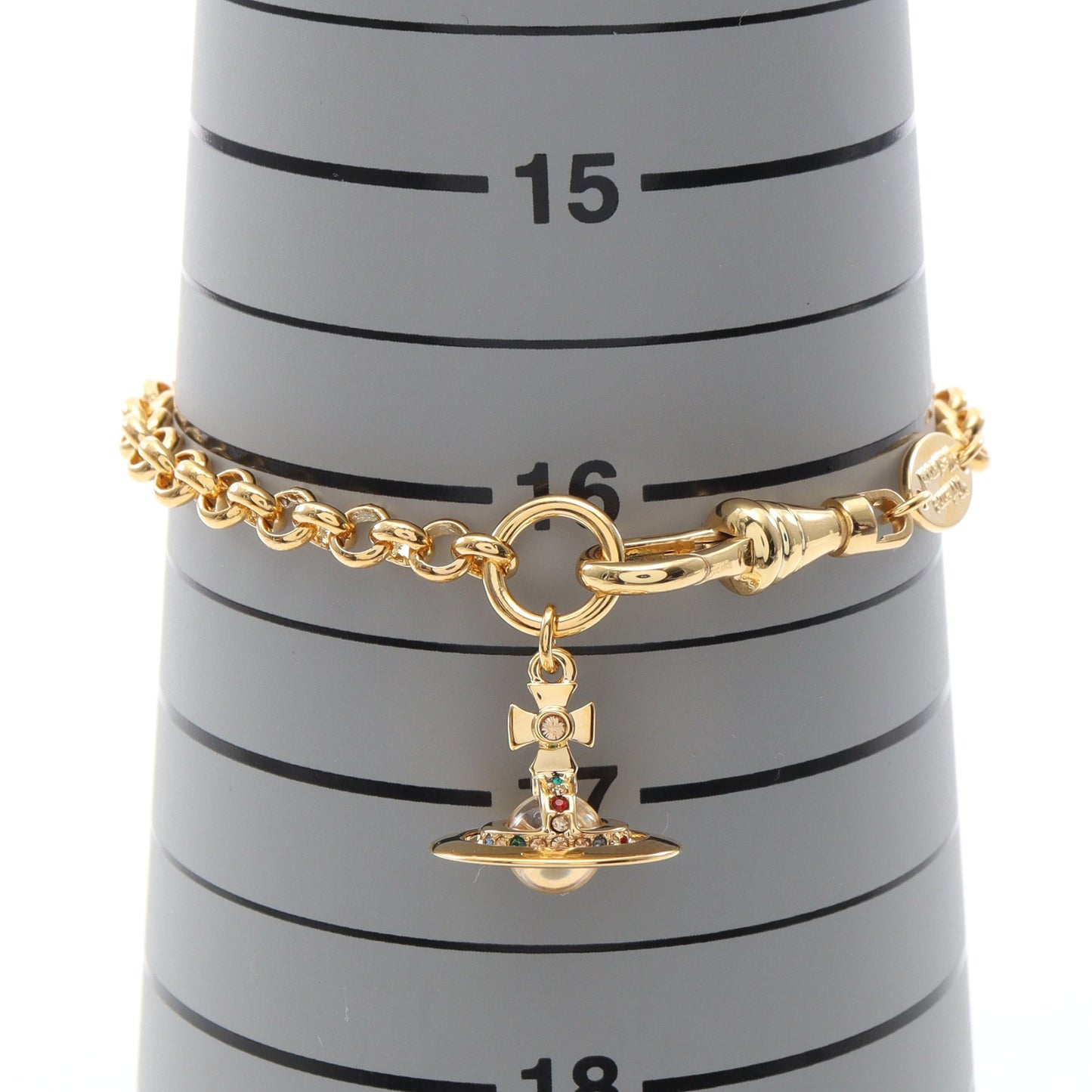 NEW PETITE ORB ブレスレット GP ラインストーン ゴールド マルチカラー ヴィヴィアンウエストウッド アクセサリー Vivienne Westwood