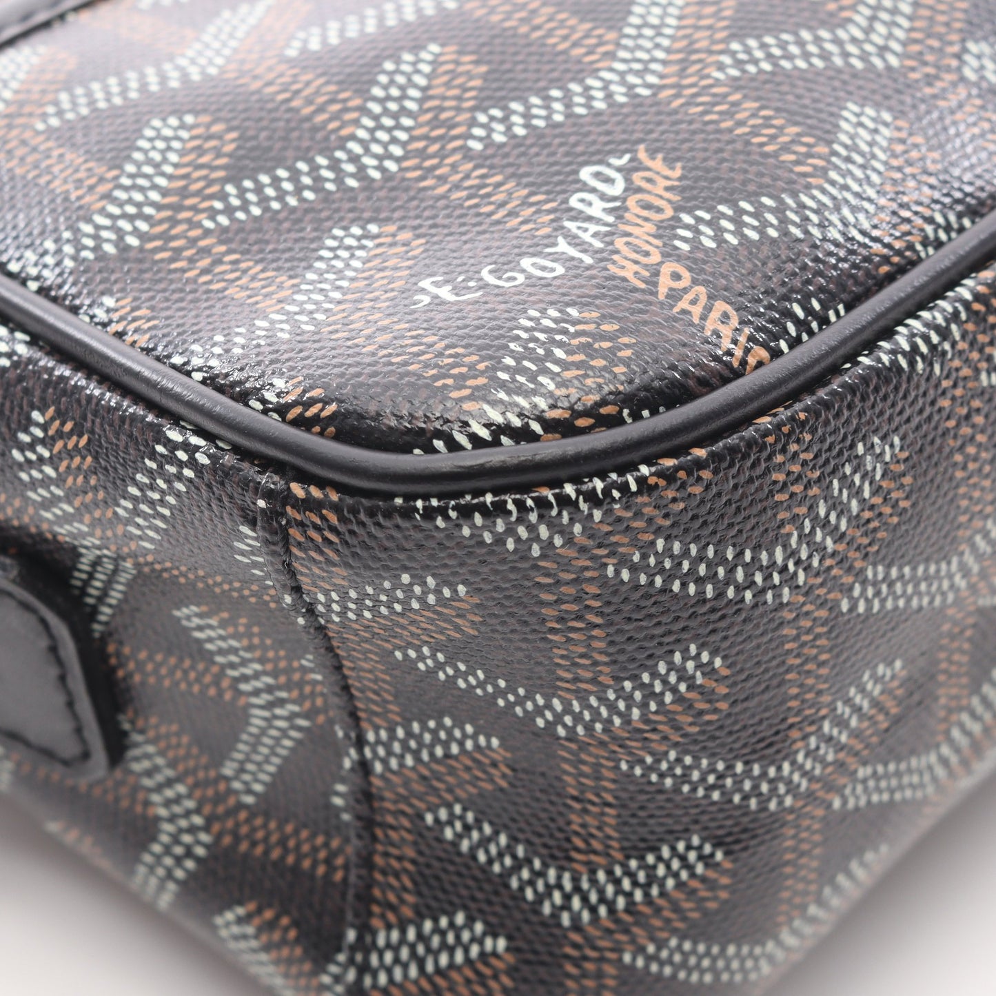 カップヴェールPM ショルダーバッグ コーティングキャンバス レザー ブラック マルチカラー ゴヤール バッグ GOYARD