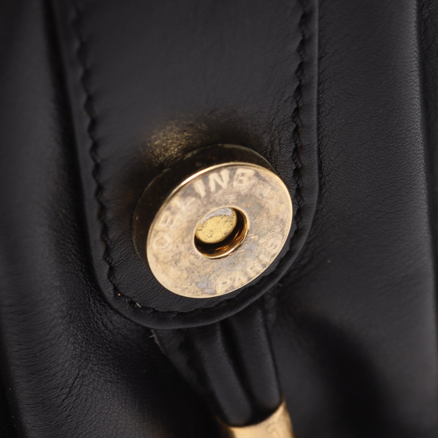 ショルダーバッグ レザー ブラック セリーヌ バッグ CELINE