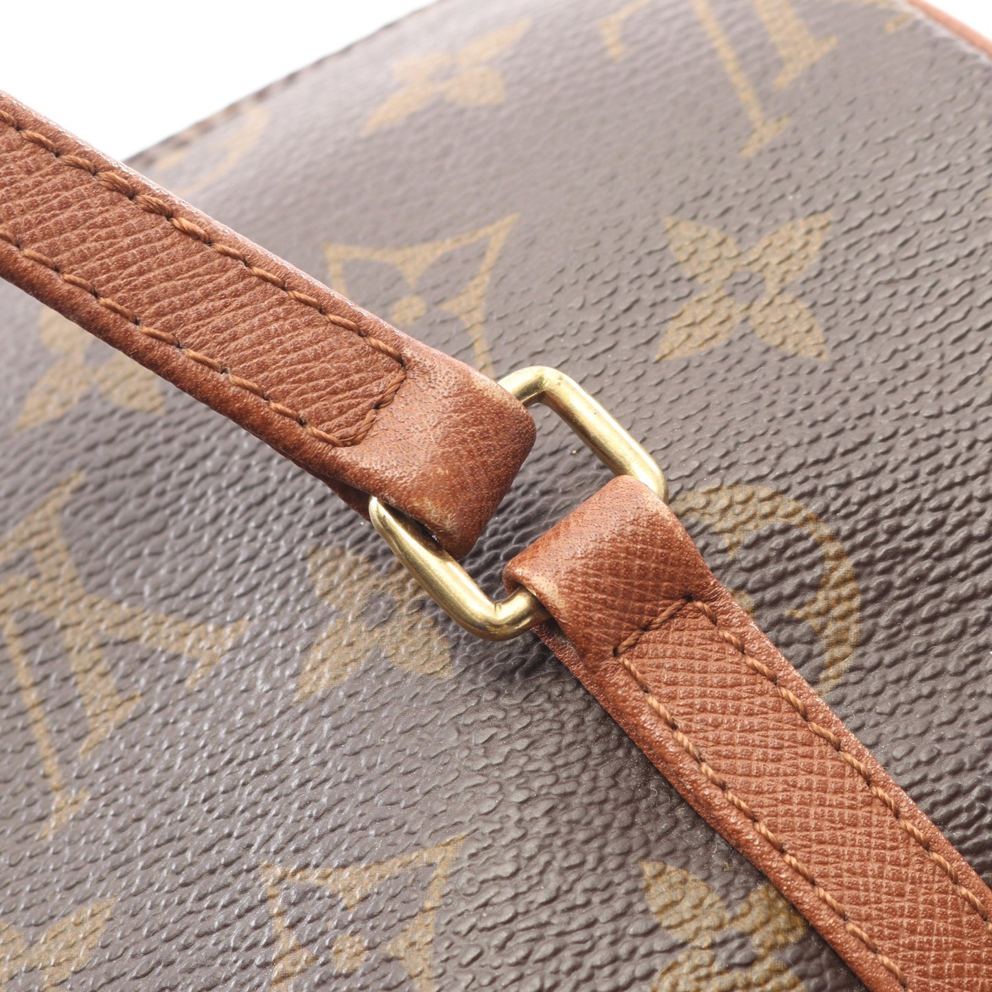 パピヨン26 モノグラム 旧型 ハンドバッグ PVC レザー ブラウン ルイヴィトン バッグ LOUIS VUITTON