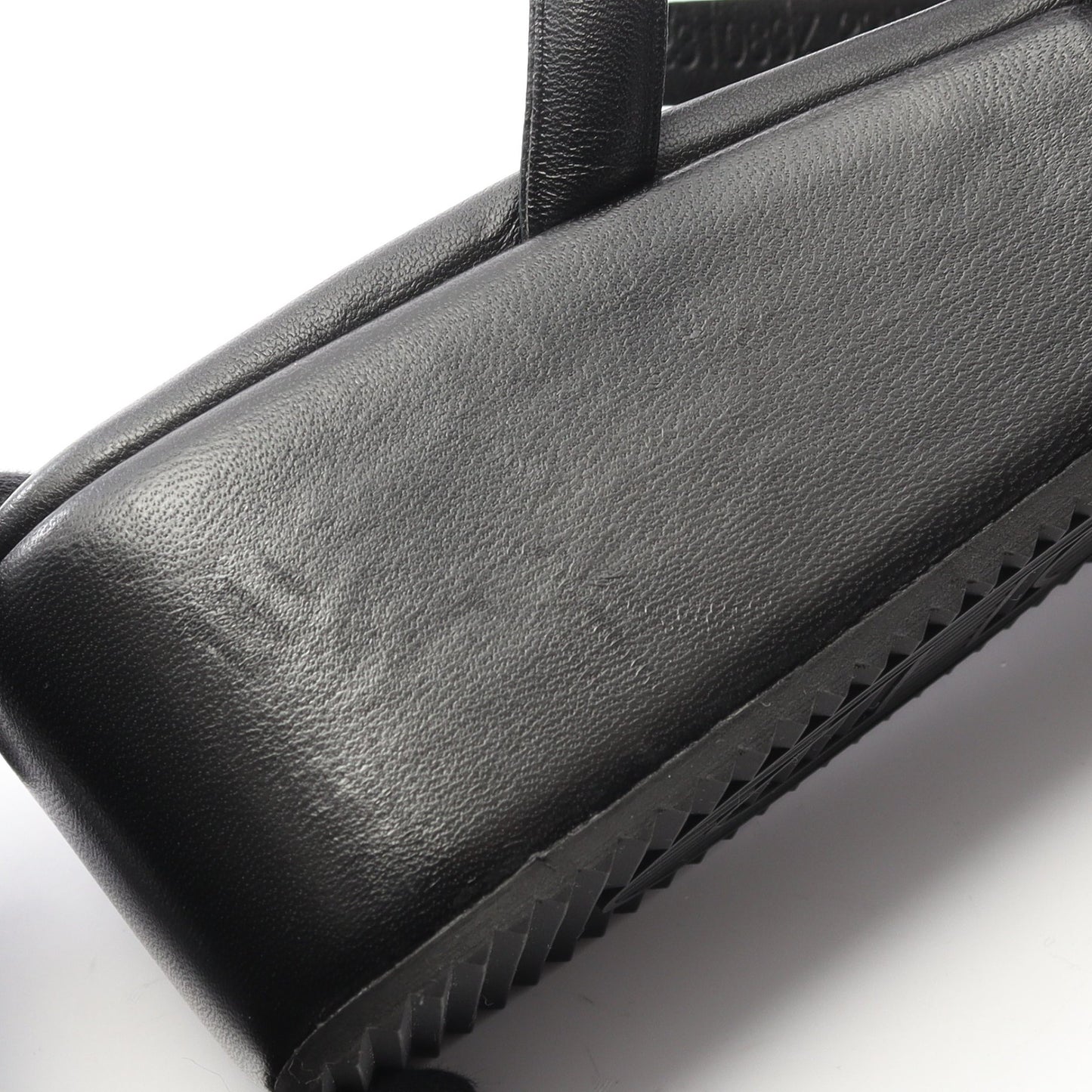 ジプシー トングサンダル レザー ブラック エルメス シューズ HERMES