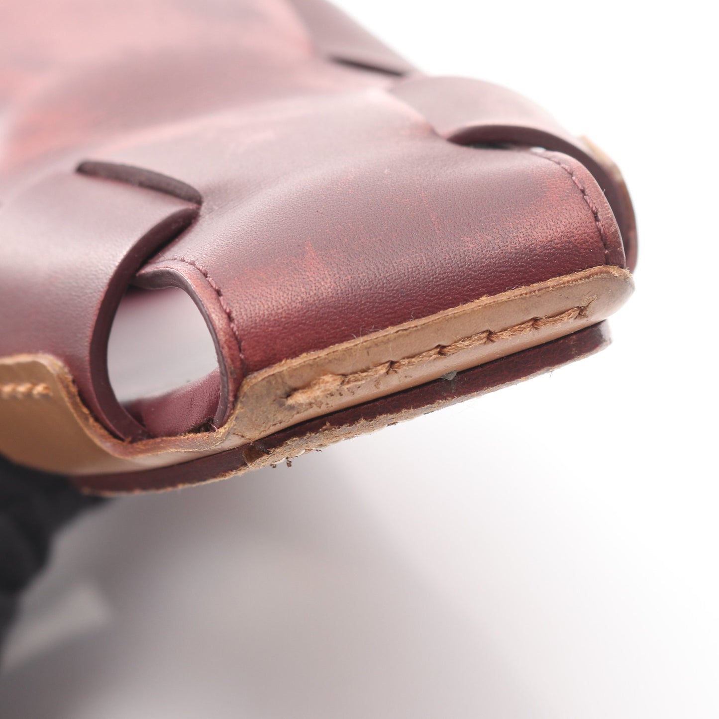 RUSE サンダル レザー ボルドー エルメス