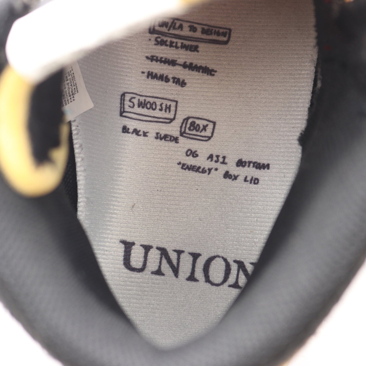 NIKE × UNION AIR JORDAN 1 RETRO HIGH ハイカットスニーカー レザー ファブリック レッド マルチカラー ナイキ