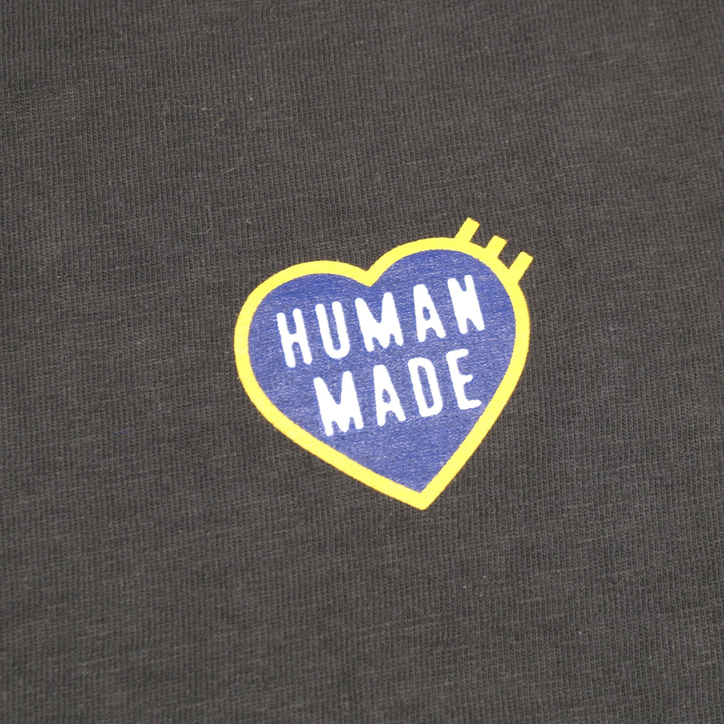 ハートプリント 半袖Tシャツ バックロゴ プリント コットン ダークグレー ヒューマンメイド トップス HUMAN MADE