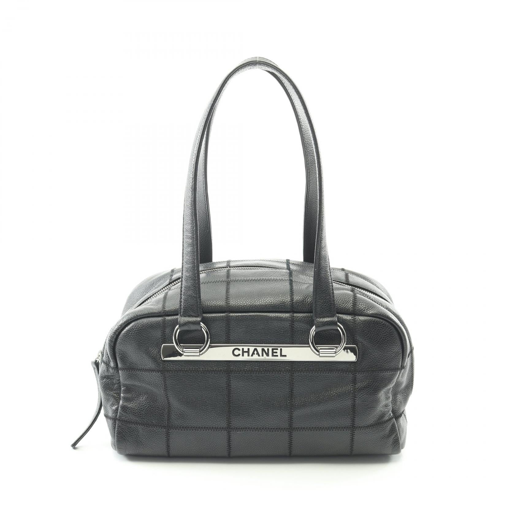 シャネル CHANEL ショルダーバッグ チョコバー エナメル(レザー シャネル CHANEL ショルダーバッグ チョコバー エナメル(レザー