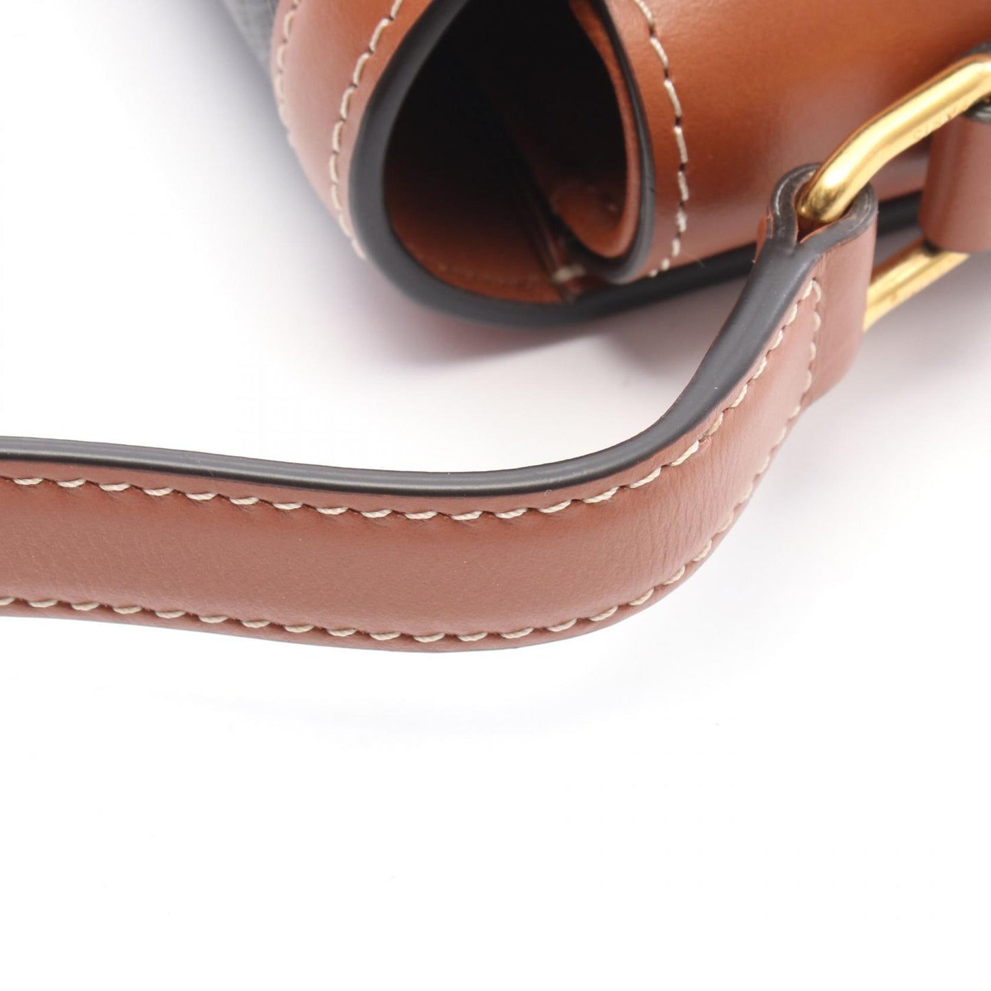 ティーン トリオンフ ショルダーバッグ PVC レザー ブラック ブラウン セリーヌ バッグ CELINE