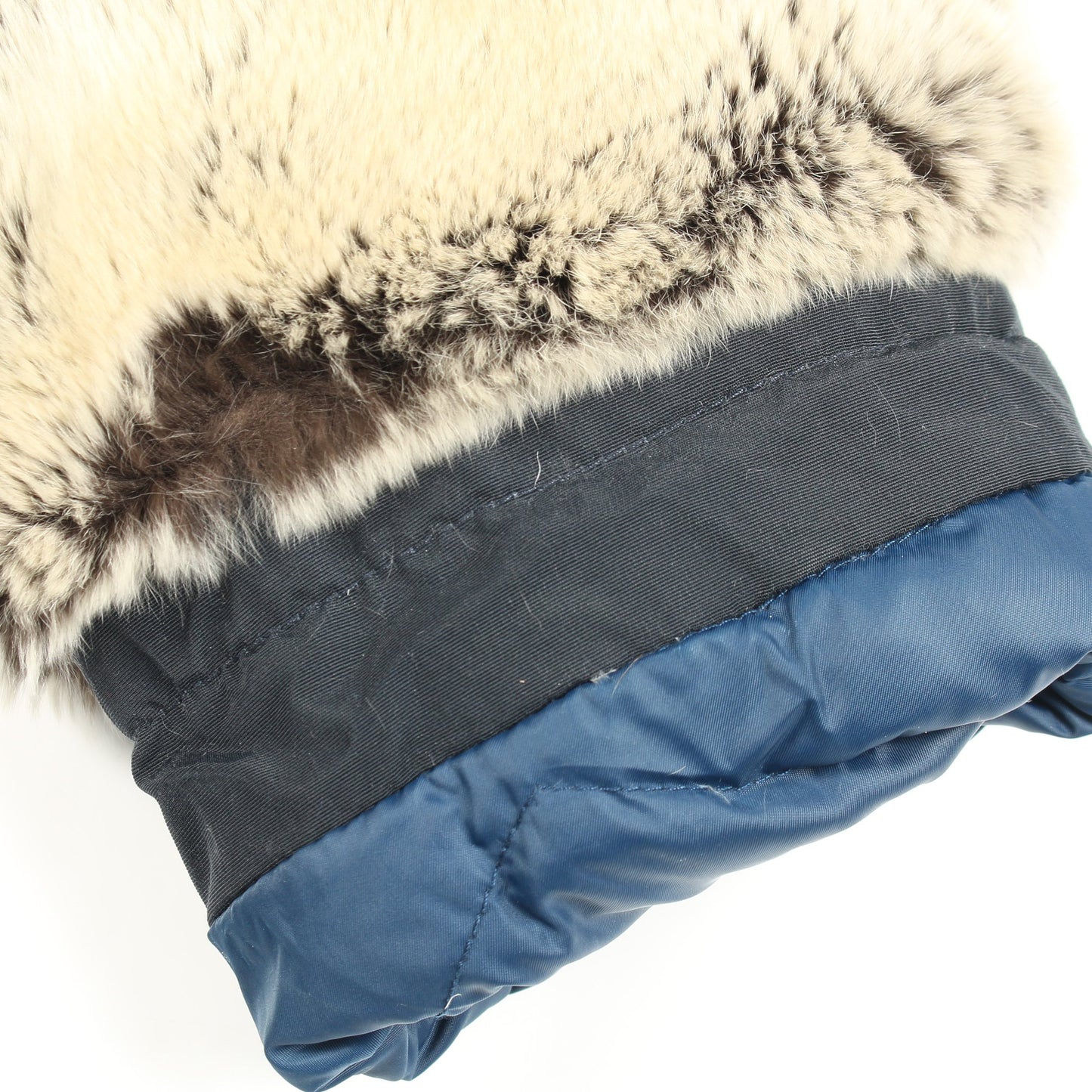 ダウンコート コットン ラビットファー ネイビー ウールリッチ アウター WOOLRICH