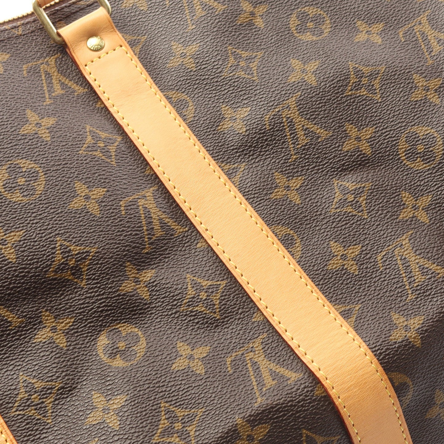キーポル50 モノグラム ボストンバッグ PVC レザー ブラウン ルイヴィトン バッグ LOUIS VUITTON