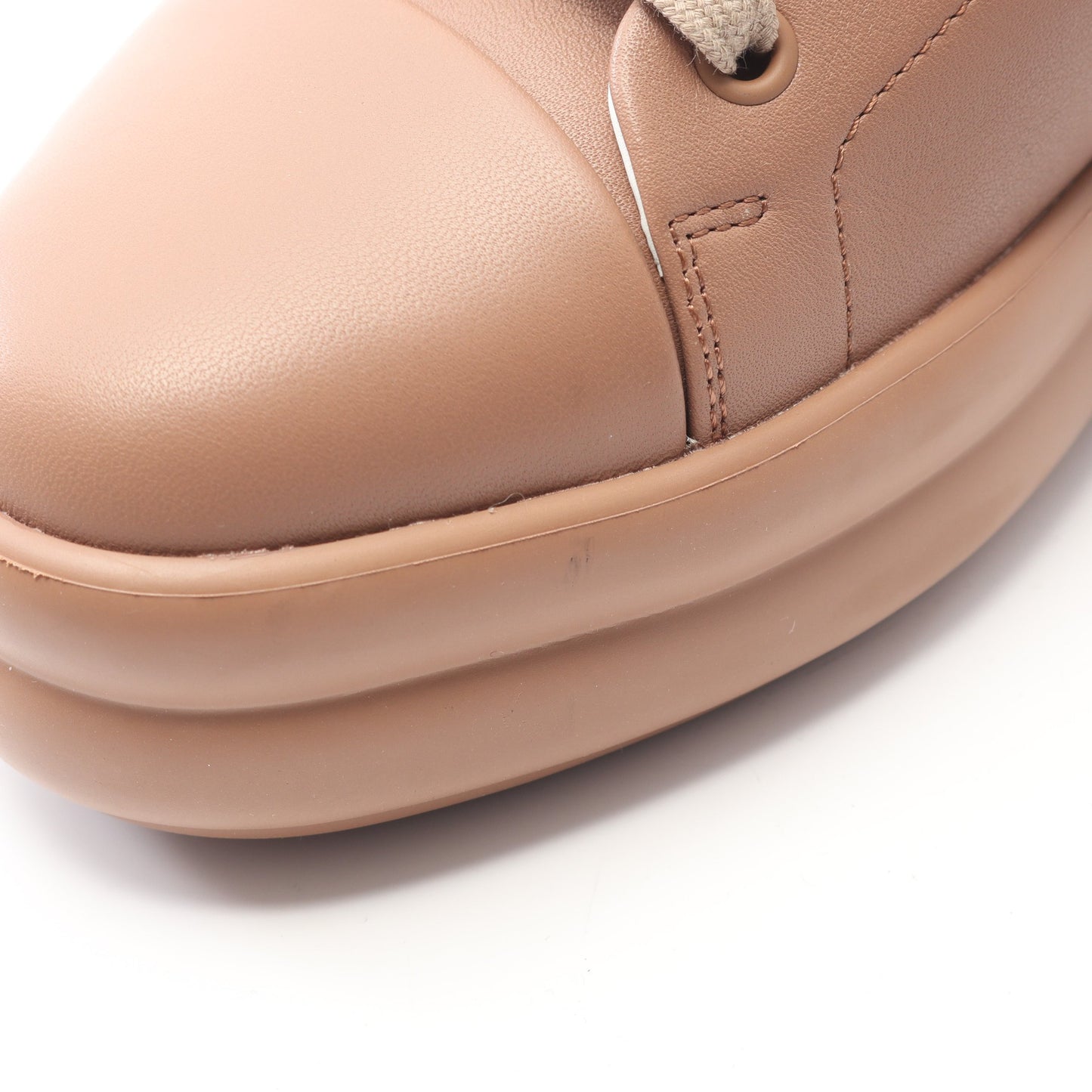 ハピネス ハイカットスニーカー レザー ピンクベージュ エルメス シューズ HERMES