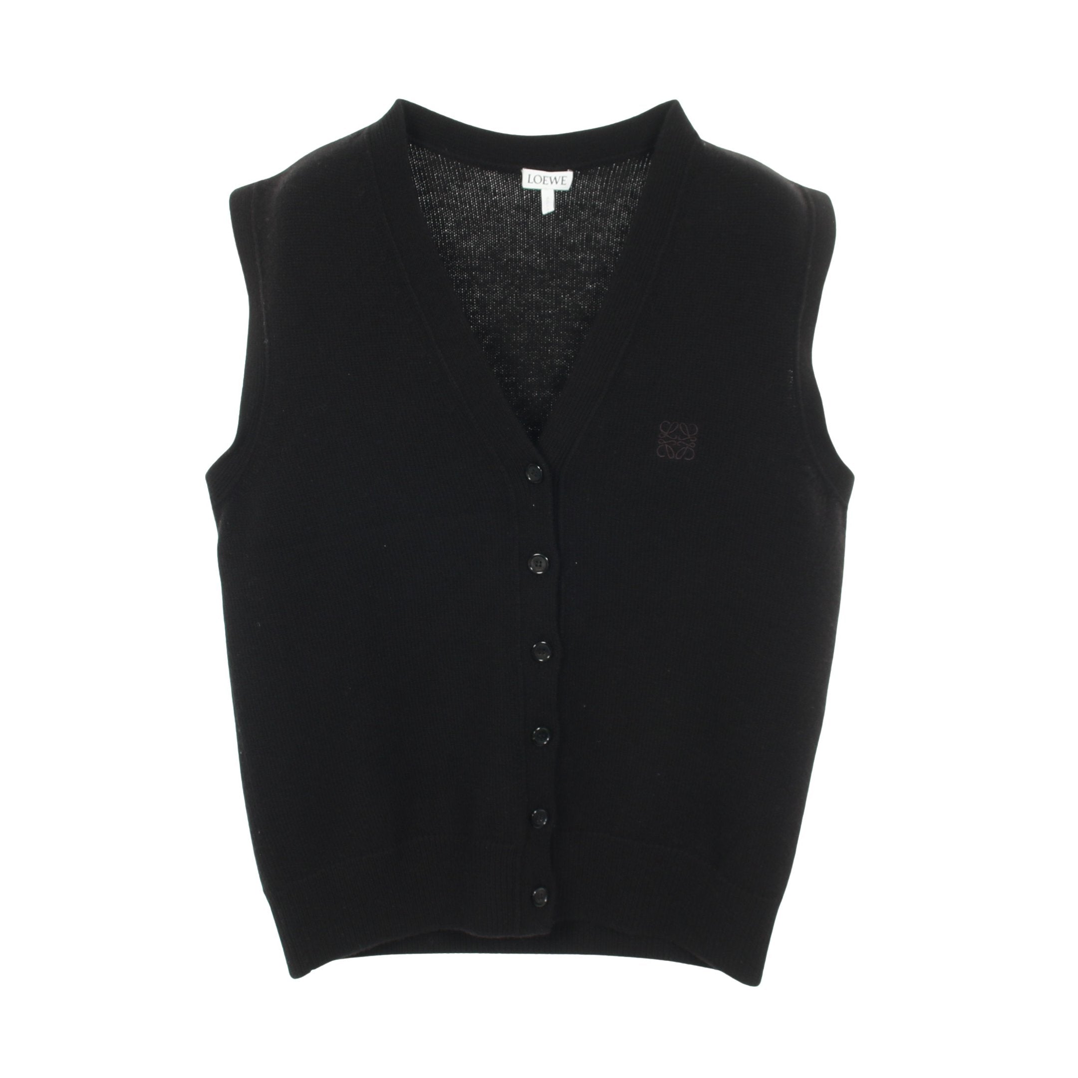 アナグラム ニット ベスト ウール ブラック ロエベ – RECLO