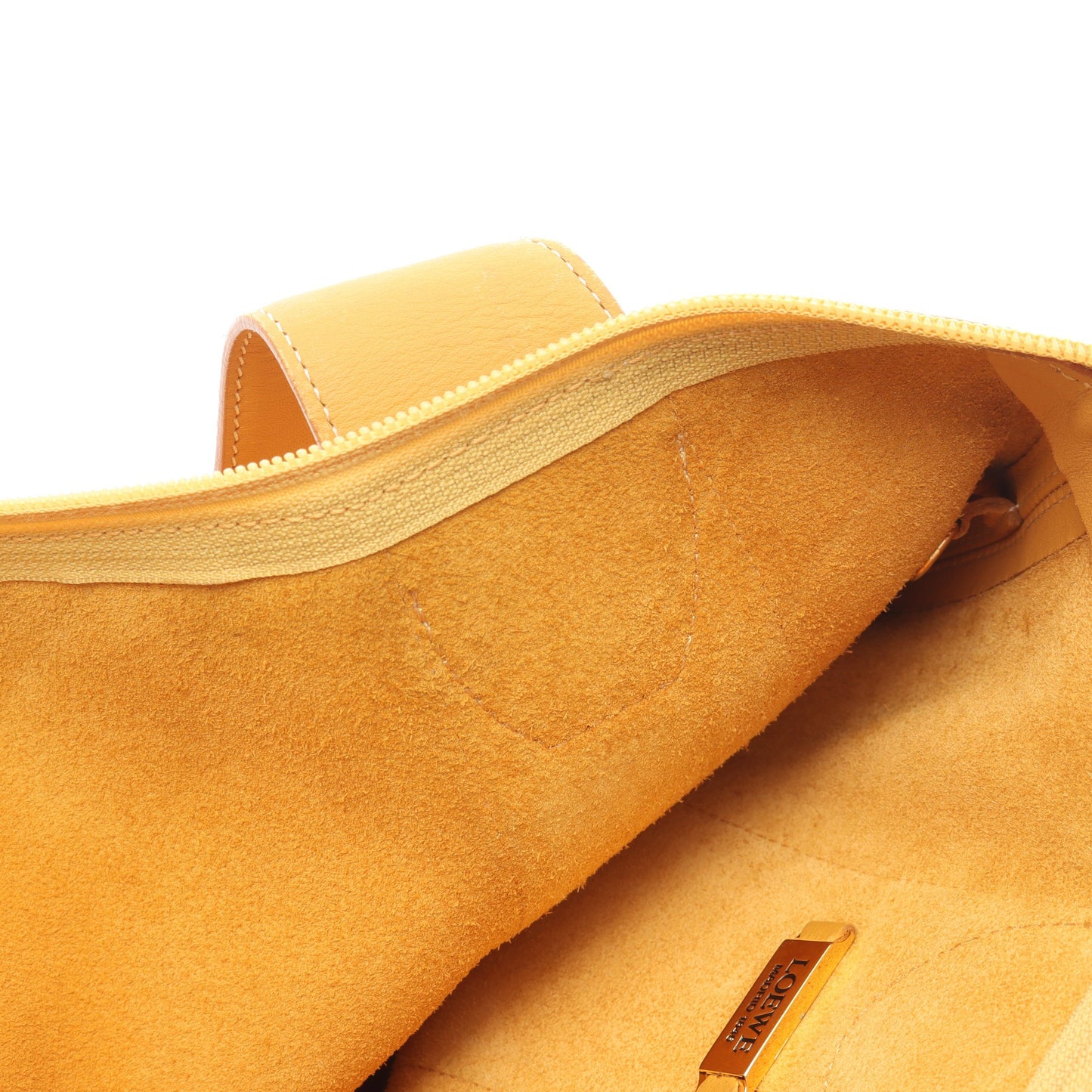 ショルダーバッグ トートバッグ レザー イエロー ロエベ