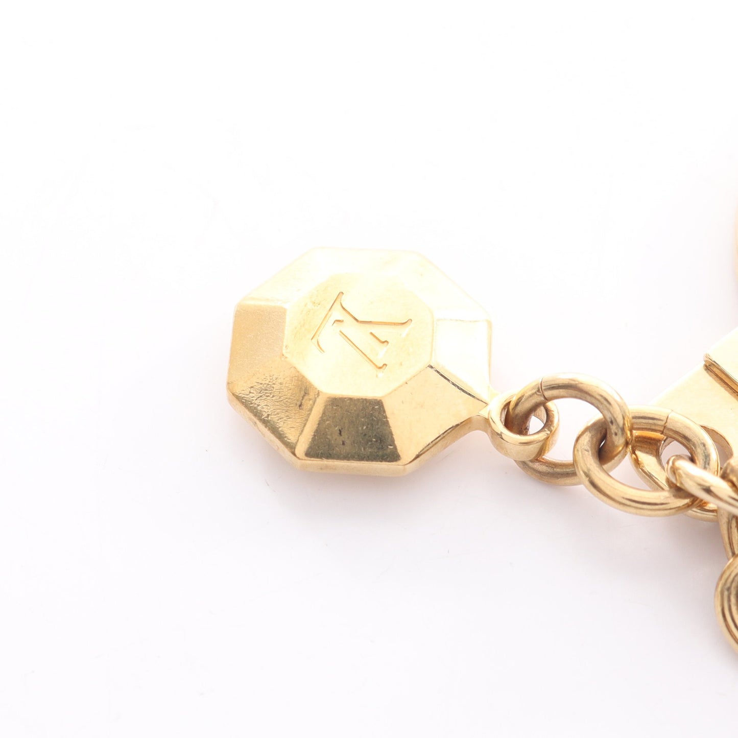 ポルト クレ カボション キーリング キーホルダー GP ゴールド ピンクベージュ ルイヴィトン