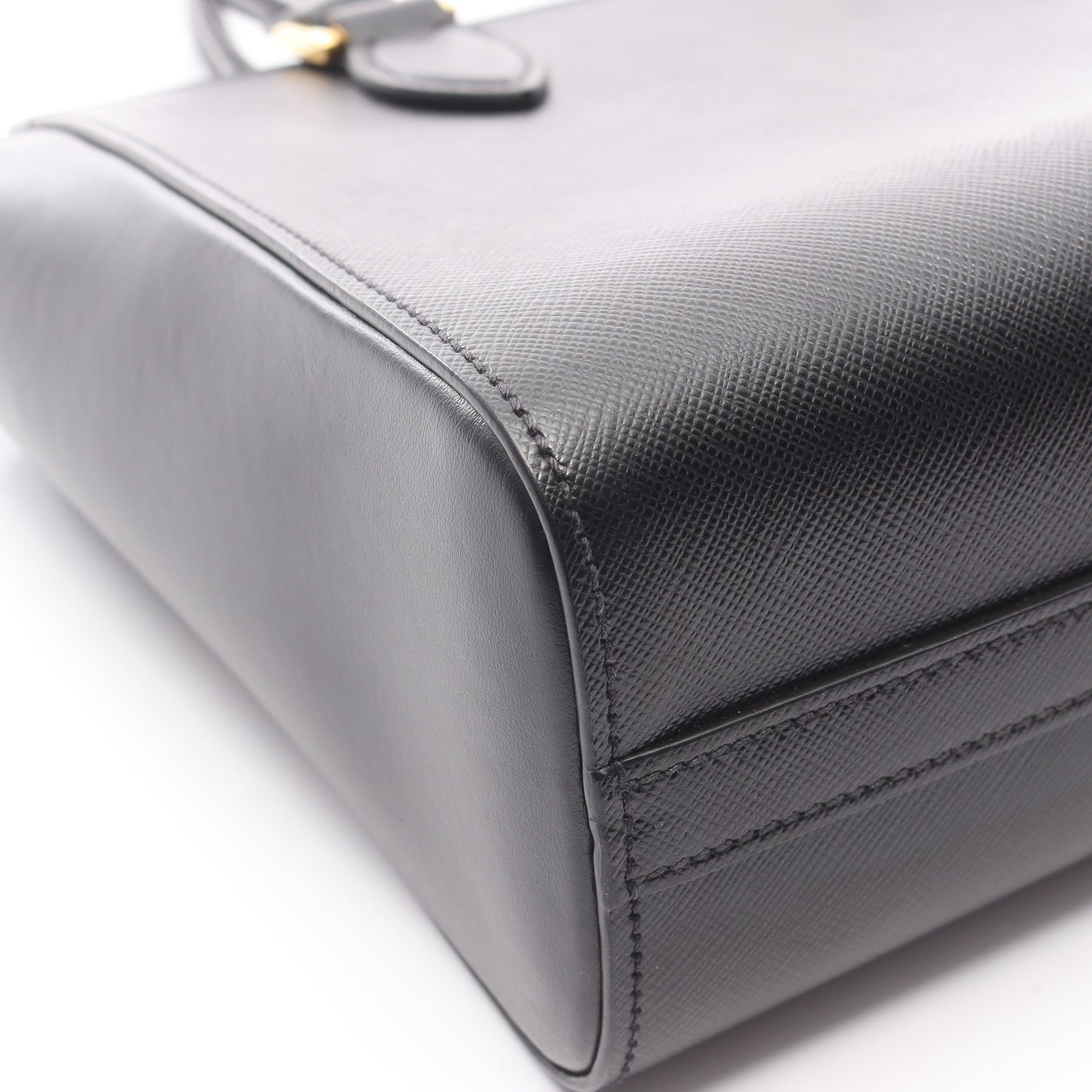 SAFFIANO ハンドバッグ サフィアーノレザー ブラック 2WAY プラダ バッグ PRADA