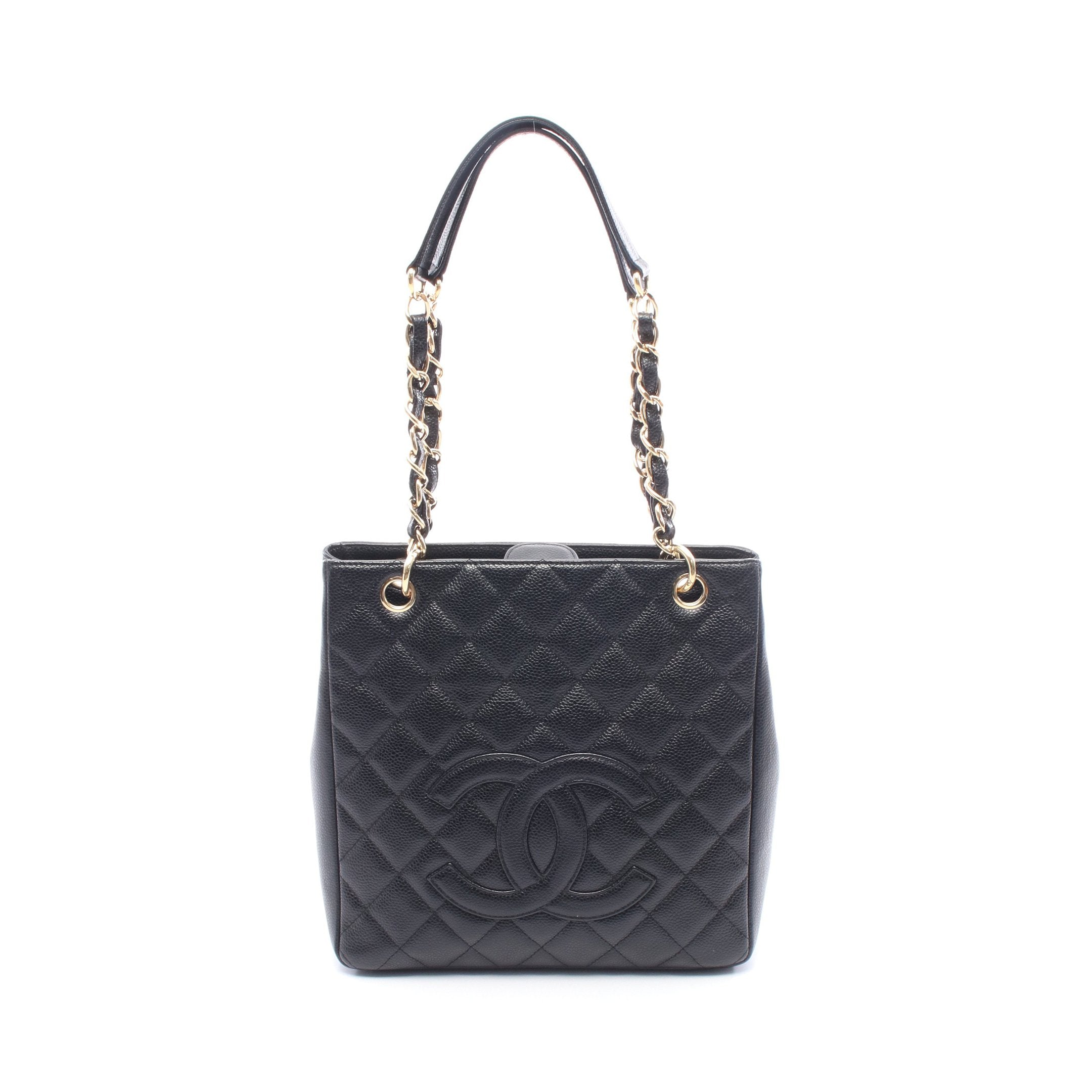 シャネル キャビアスキン PST チェーン トートバッグ　ベージュ　マトラッセ シャネル CHANEL PSTチェーントート ショルダーバッグ キャビアスキン