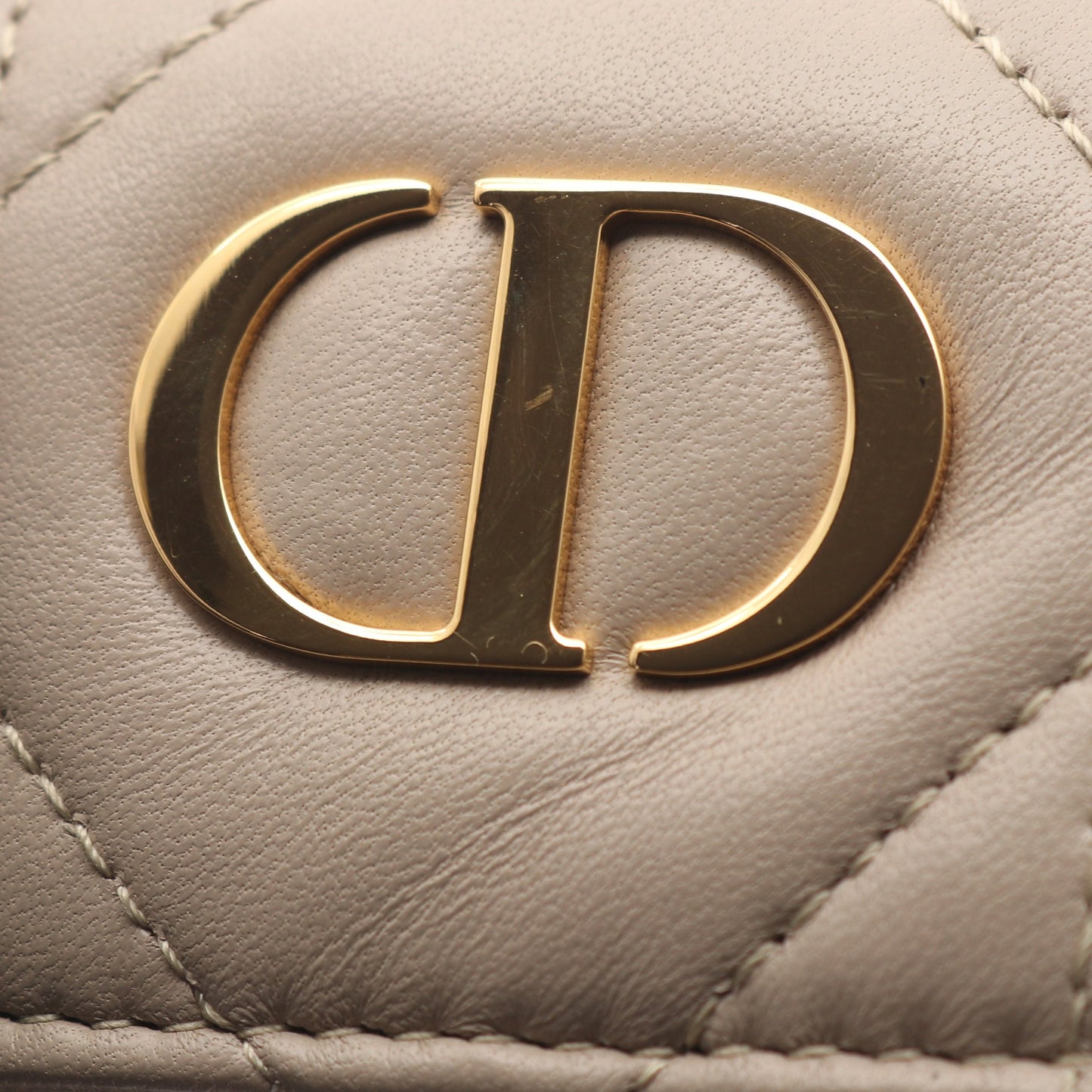CARO カロ スモール マクロカナージュ バックパック リュックサック レザー グレーベージュ クリスチャンディオール バッグ Christian Dior