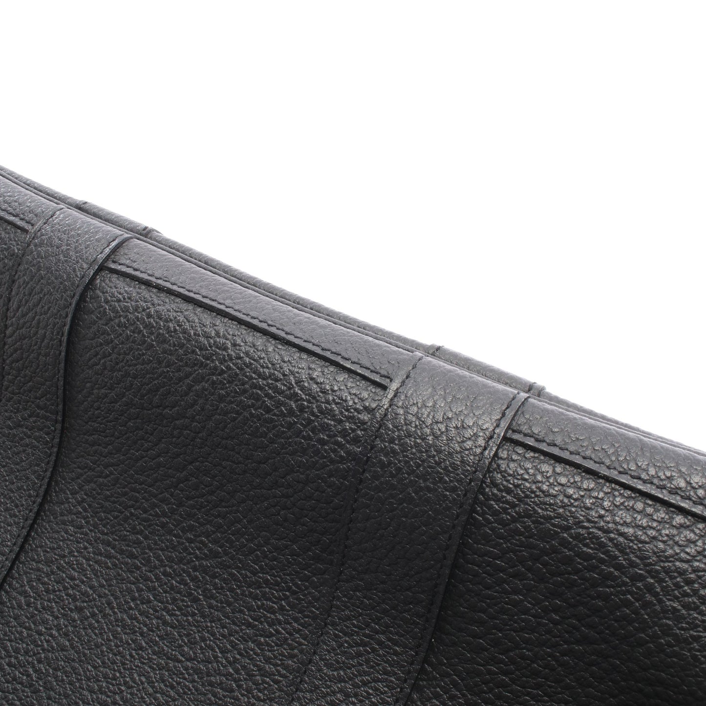 ガーデンパーティPM ハンドバッグ トートバッグ カントリー ブラック シルバー金具 X刻印 エルメス バッグ HERMES